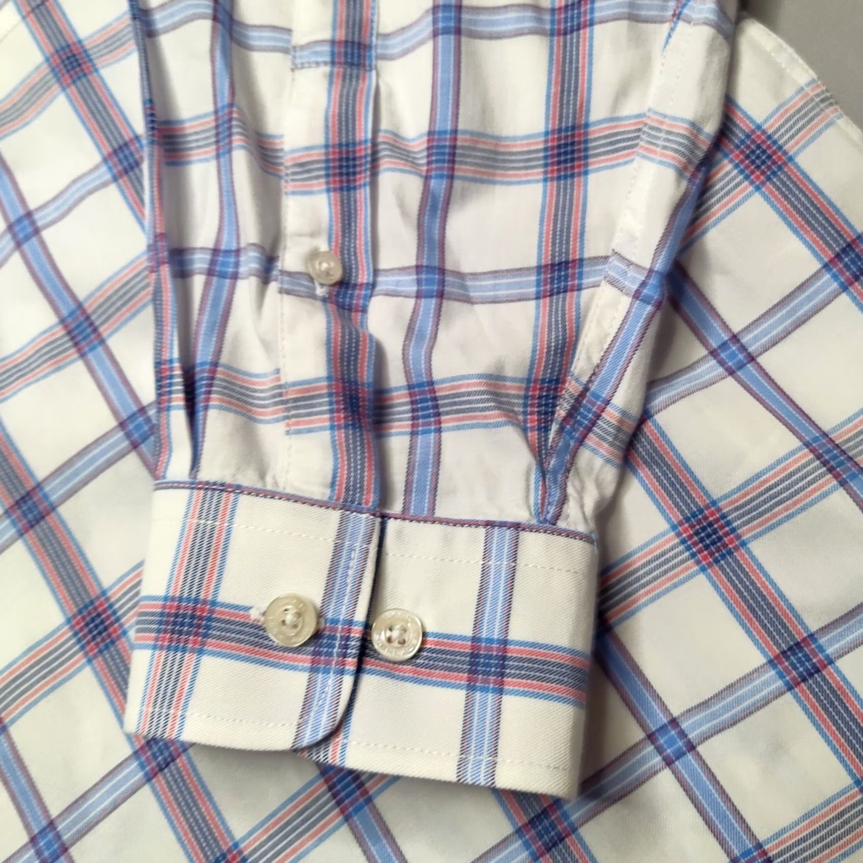 Vintage JACK NICKLAUS Red White Blue Plaid Button-Up Shirt - Men M EUC Size US M / EU 48-50 / 2 - 7 Thumbnail