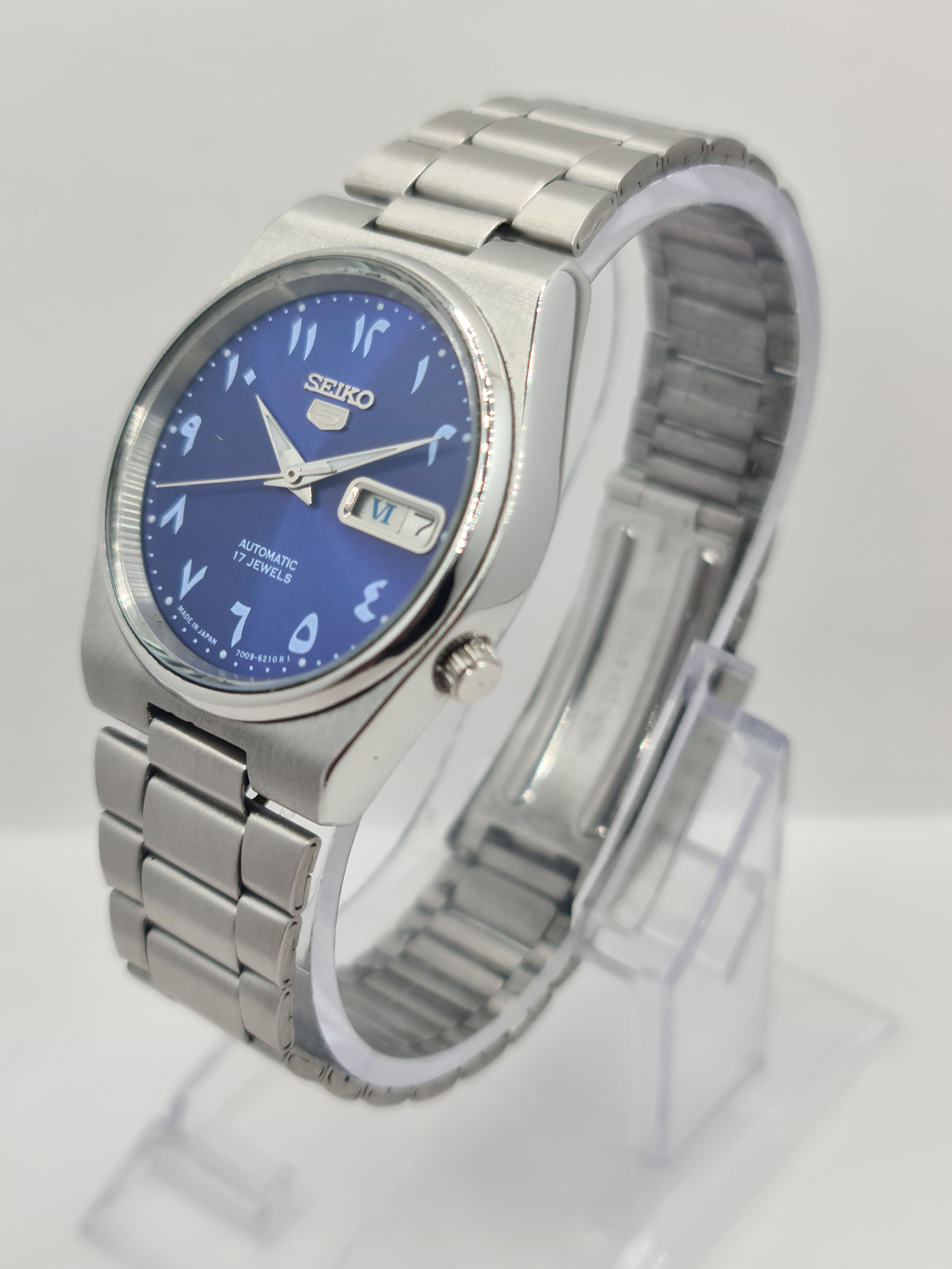Seiko Seiko 5 Automatic Wrist Watch 17Jewels Day/Date Japan Size 36 - 3 Thumbnail