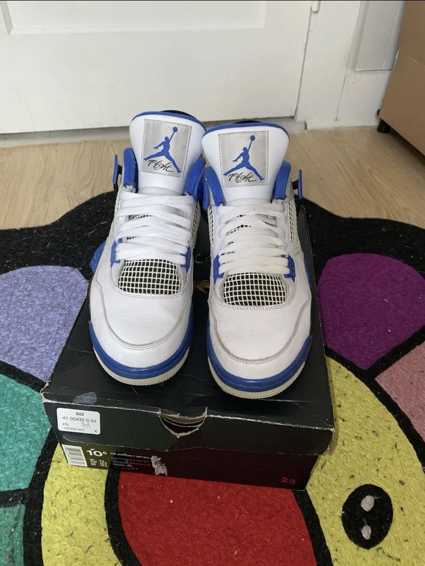 Jordan Brand Air Jordan 4’s Motor Sport Size 11 *repainted midsoles Size US 11 / EU 44 - 1 Thumbnail