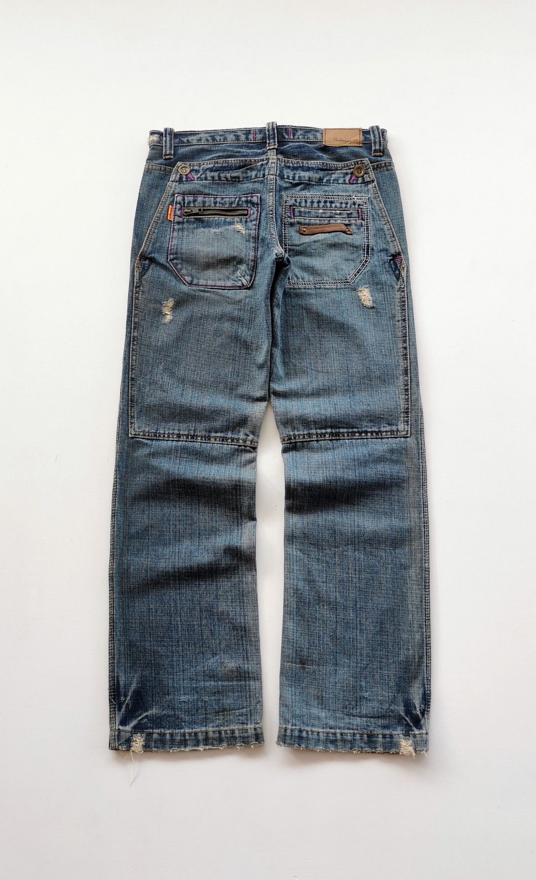 Japanese Brand Cube Sugar Japan Double Back Denim Jeans Size US 31 - 4 Thumbnail