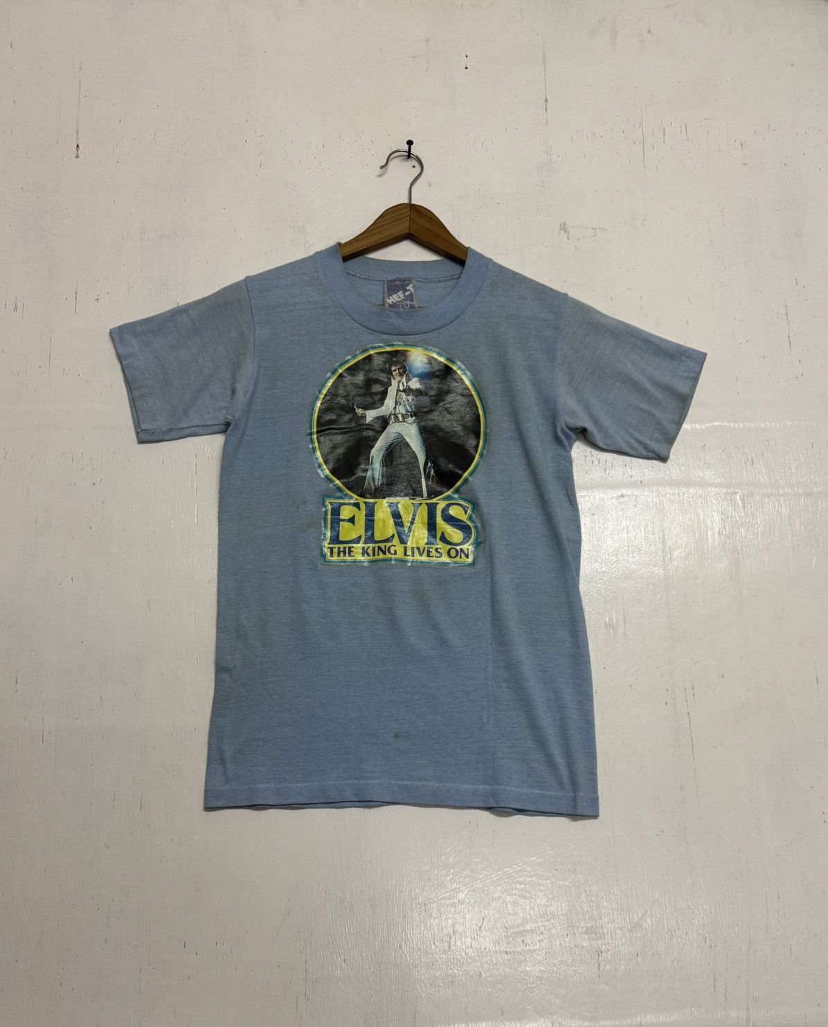Band Tees × Vintage Vintage Elvis The King 70s Size US S / EU 44-46 / 1 - 3 Thumbnail
