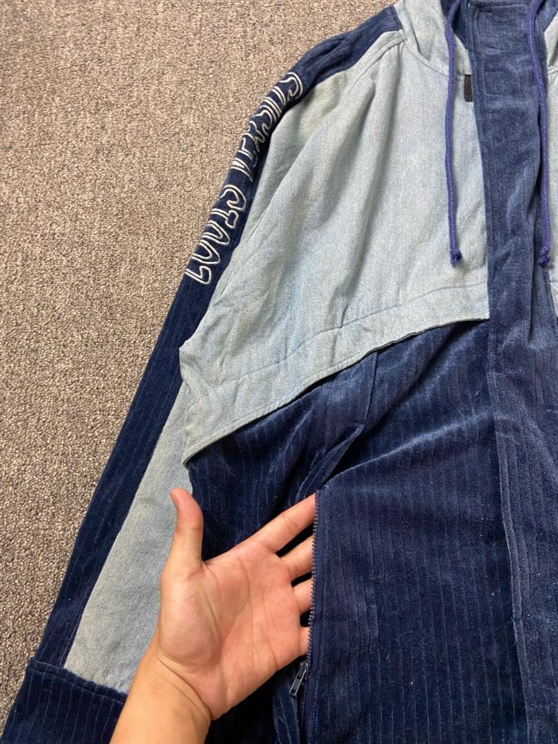 Japanese Brand Louis Versus Embroidery Velvet & Jeans Jacket (204) Size US M / EU 48-50 / 2 - 7 Thumbnail