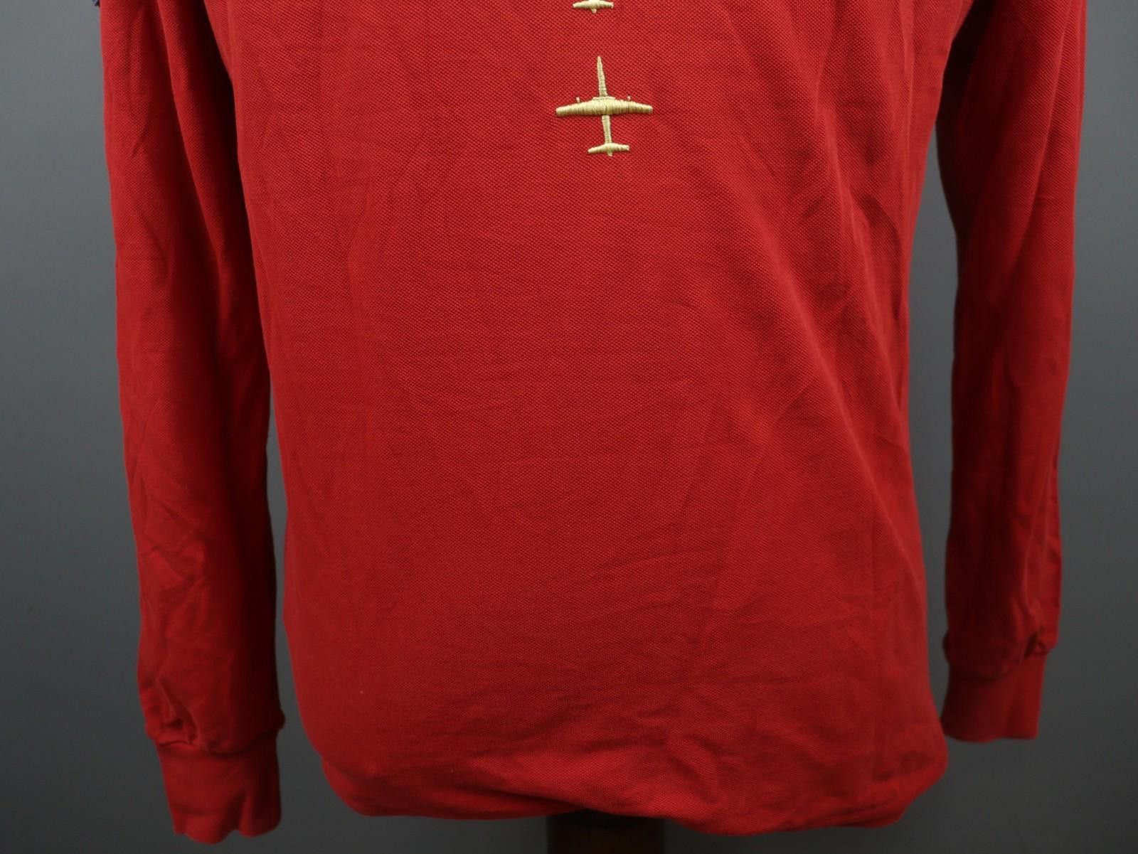 Designer Frecce Tricolori Red Patch Logo Cotton Polo Shirt Size M Size US M / EU 48-50 / 2 - 12 Thumbnail