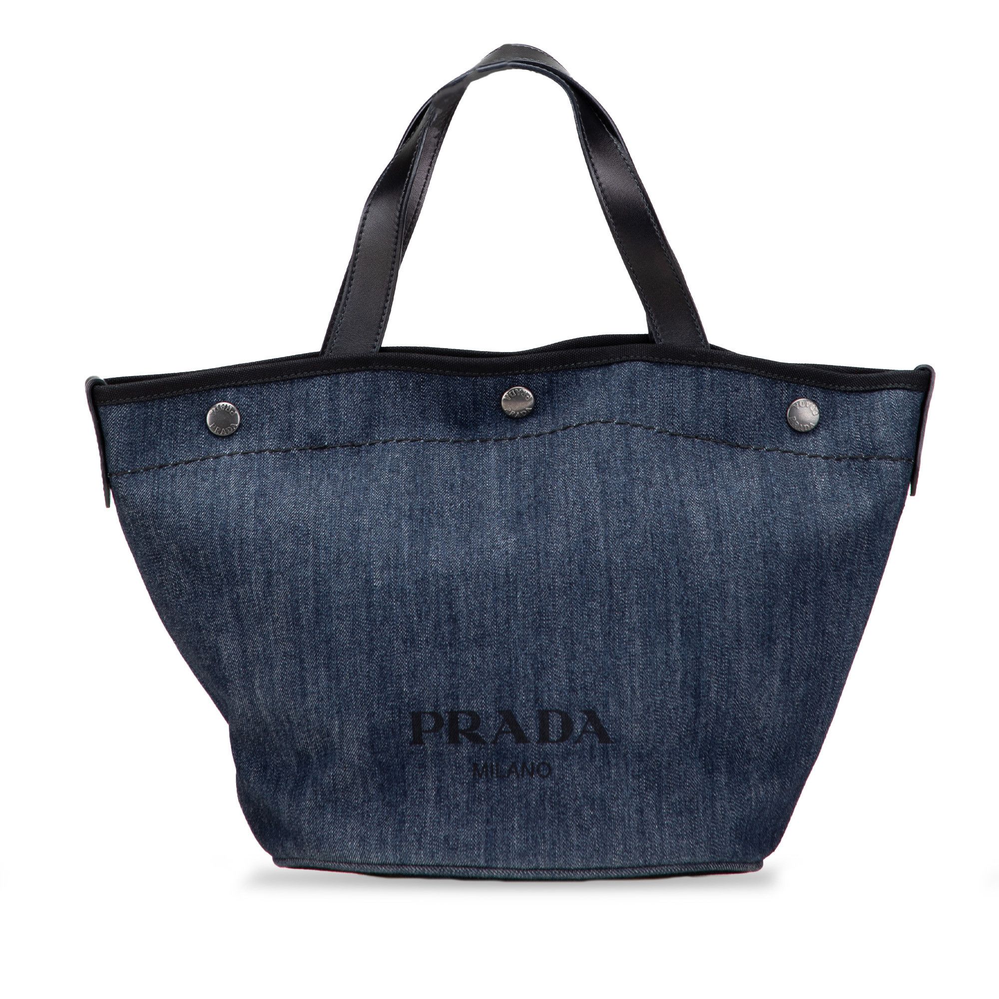 Prada Prada Denim Logo Satchel Size ONE SIZE - 1 Thumbnail