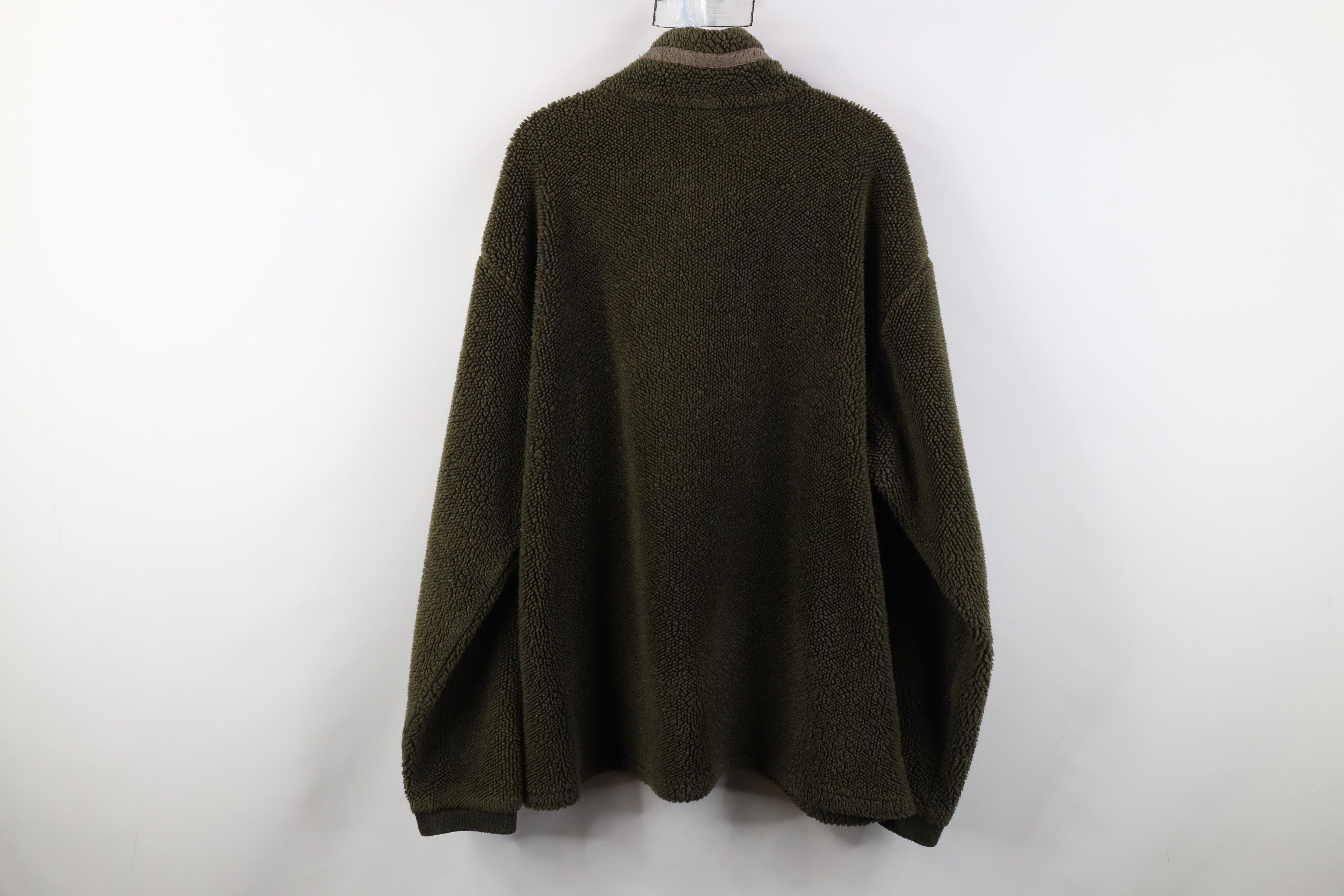 Columbia Vintage 90s Columbia Fleece Full Zip Jacket Olive Green USA Size US XL / EU 56 / 4 - 13 Thumbnail