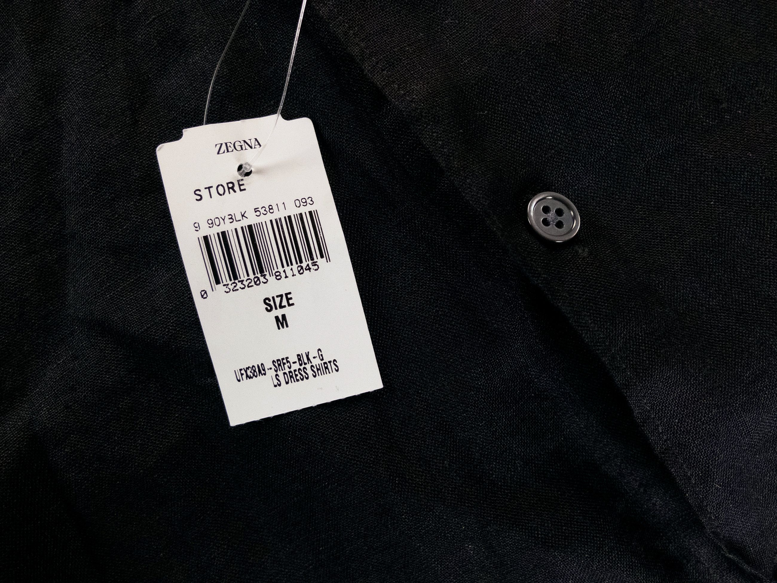 Ermenegildo Zegna ZEGNA 2025 Collection black linen shirt Size Medium Size US M / EU 48-50 / 2 - 5 Thumbnail