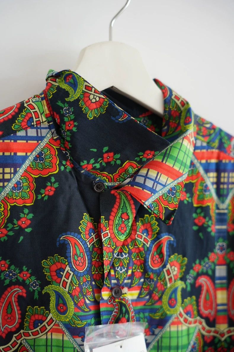 Yohji Yamamoto Yohji Yamamoto 04ss cashew flower printed silk shirt 2502- Size US L / EU 52-54 / 3 - 4 Thumbnail