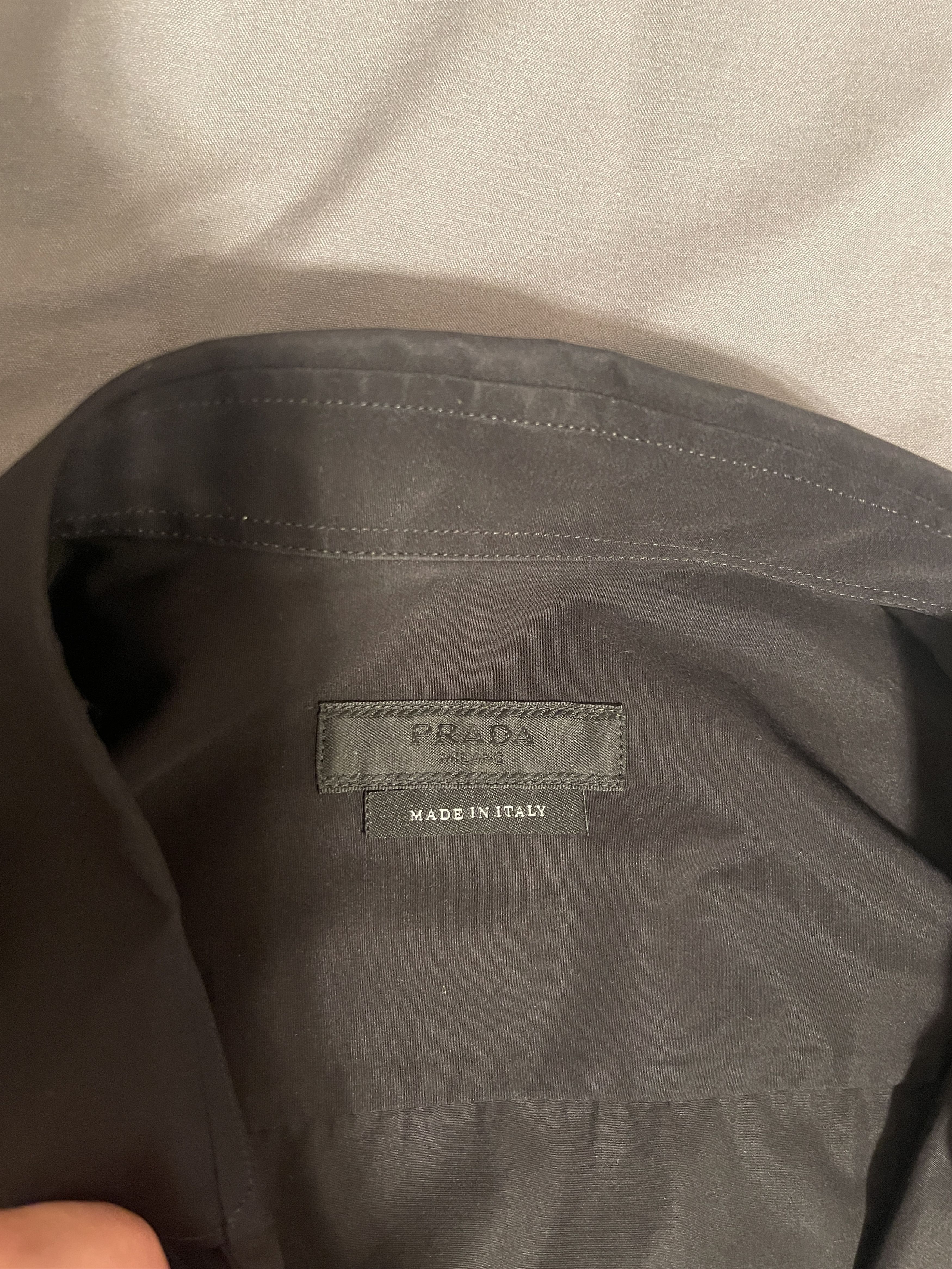 Prada Prada Cotton Shirt Black XS Size US XS / EU 42 / 0 - 5 Thumbnail