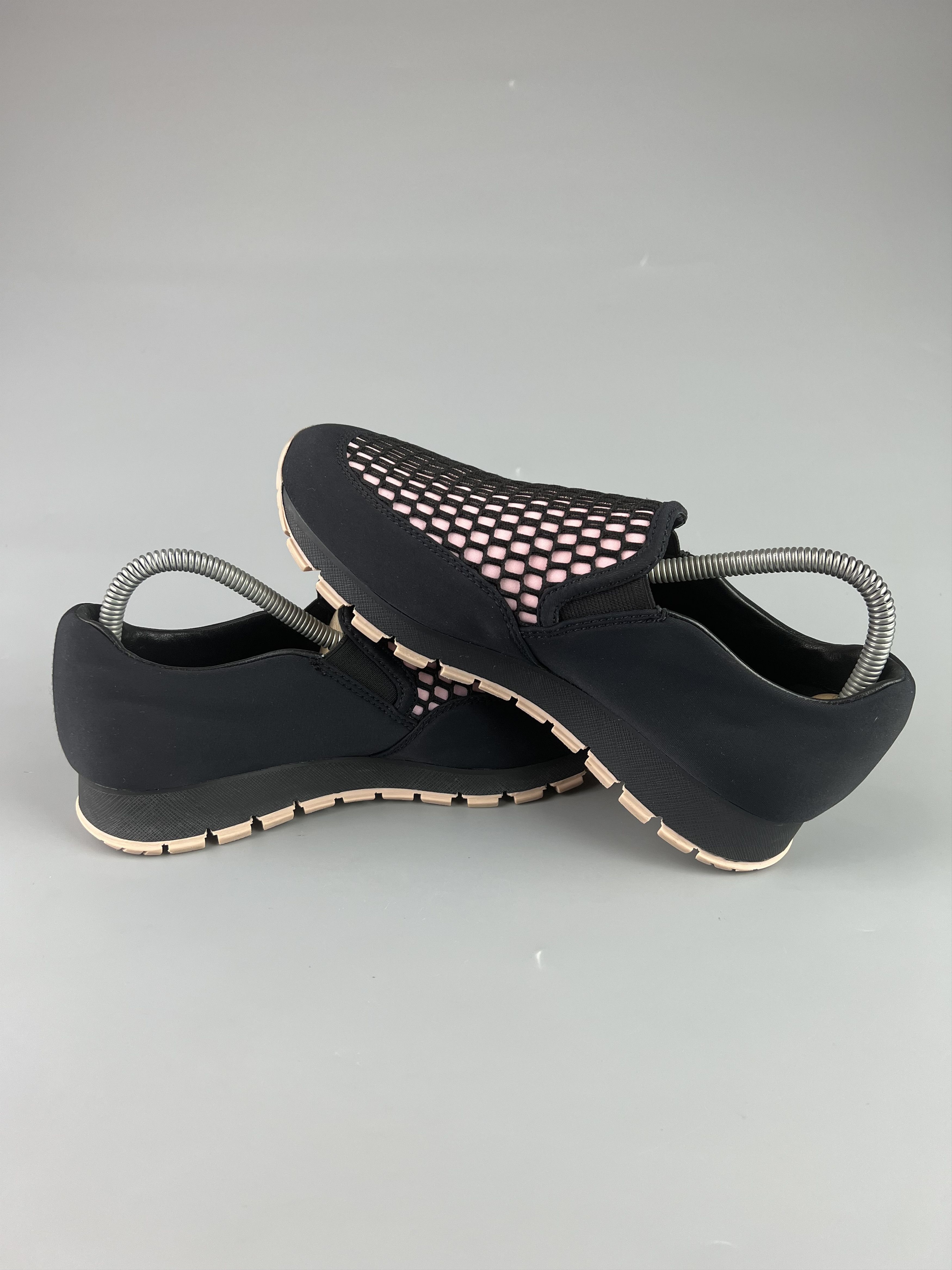 Prada Prada Women's Black Pink Slip-On Mocassins Size 37 Size US 7 / IT 37 - 5 Thumbnail