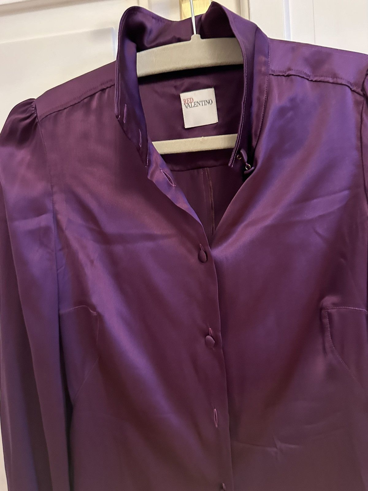 RED Valentino Silk purple RED Valentino blouse Size S / US 4 / IT 40 - 3 Thumbnail
