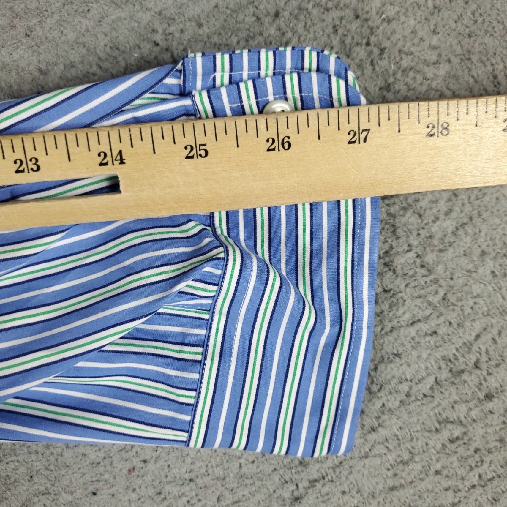 Ralph Lauren Ralph Lauren Shirt Mens XL Blue Striped Custom Fit Button Up Long Sleeve Size US XL / EU 56 / 4 - 7 Thumbnail
