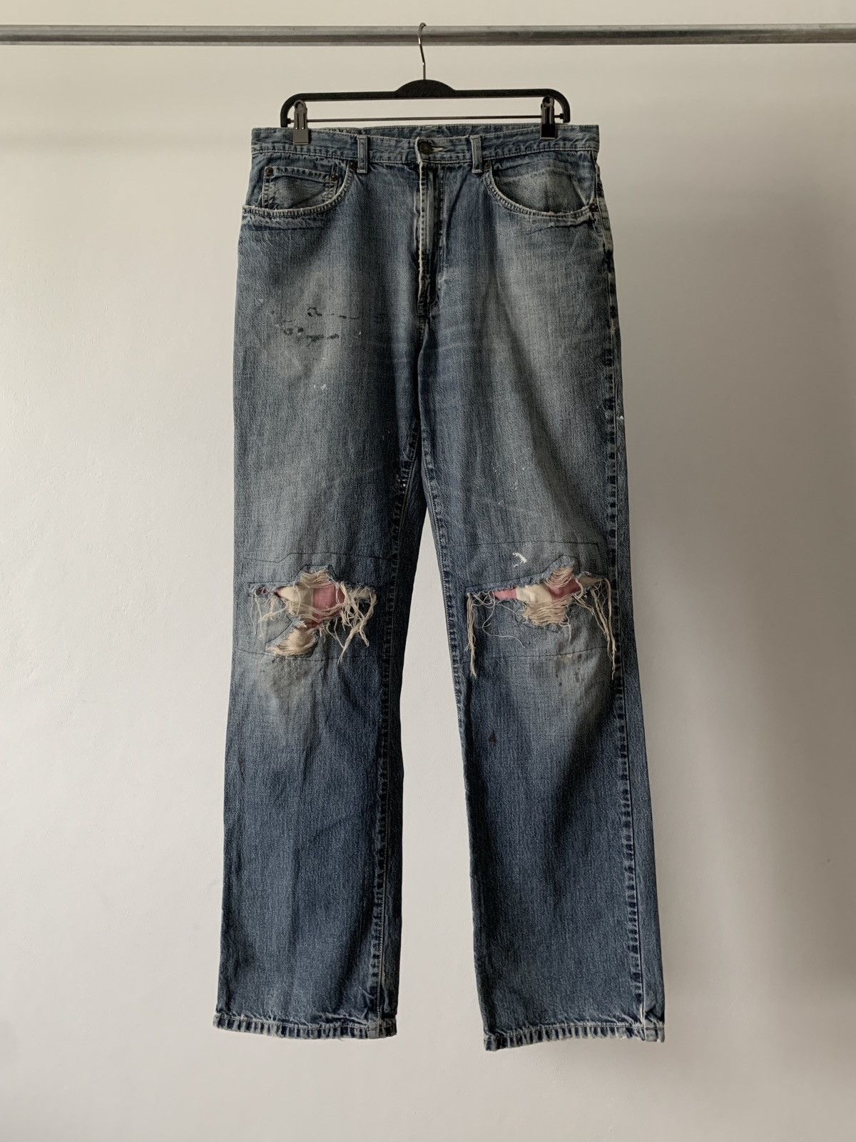 Polo Ralph Lauren Thrashed Vintage Polo Ralph Lauren Pants Distressed Grunge Size US 34 / EU 50 - 1 Thumbnail