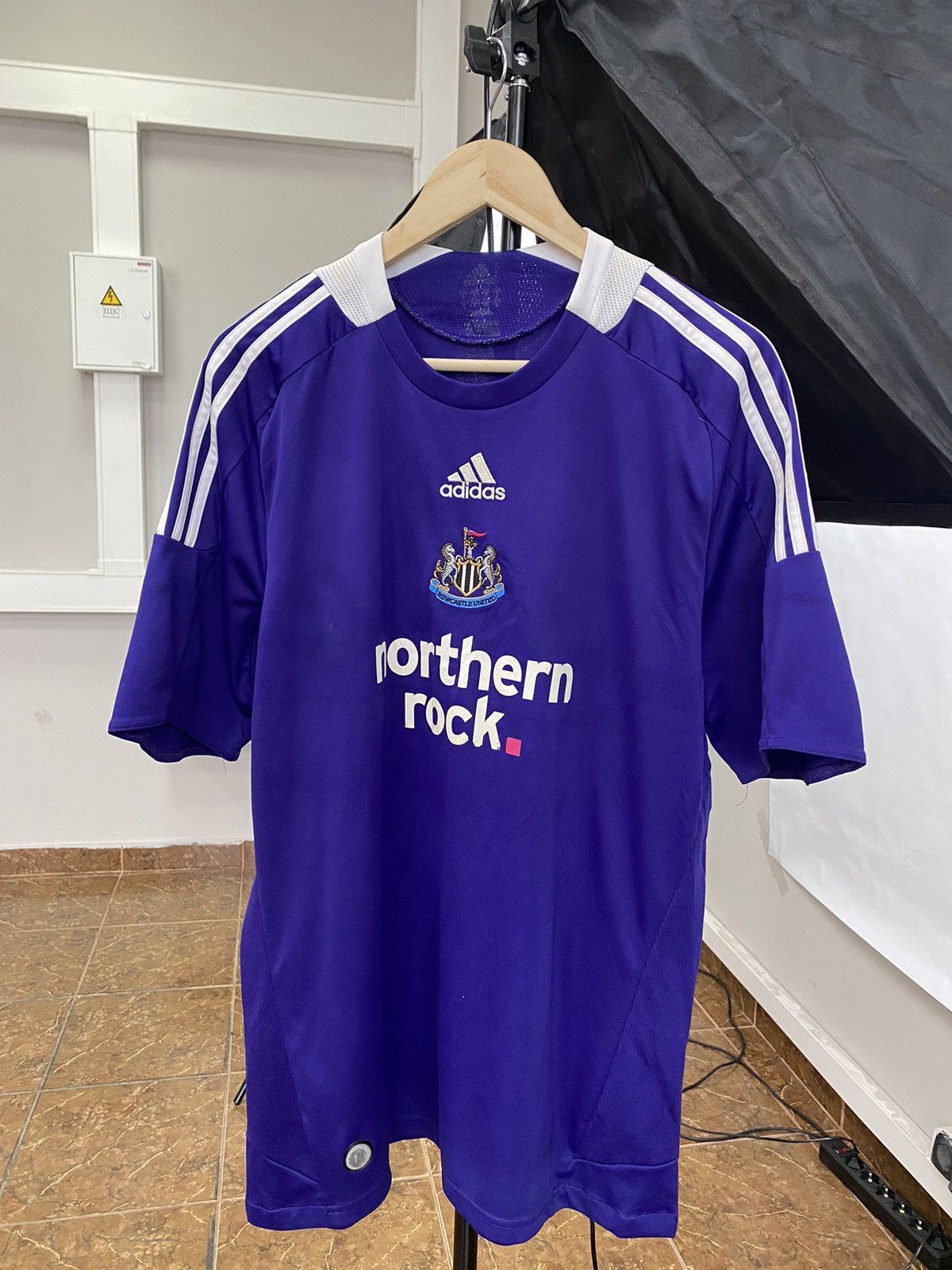 Adidas 🏴󠁧󠁢󠁥󠁮󠁧󠁿 Vintage 2008 NewCastle United Home Shirt Football Jersey Size US L / EU 52-54 / 3 - 1 Thumbnail