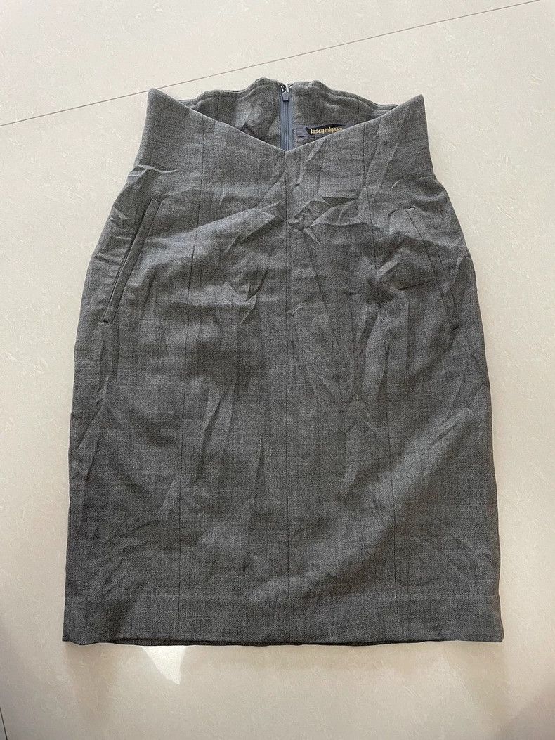 Issey Miyake issey miyake size:s Light grey straight skirt 2505-Nextarr Size 31" - 1 Thumbnail