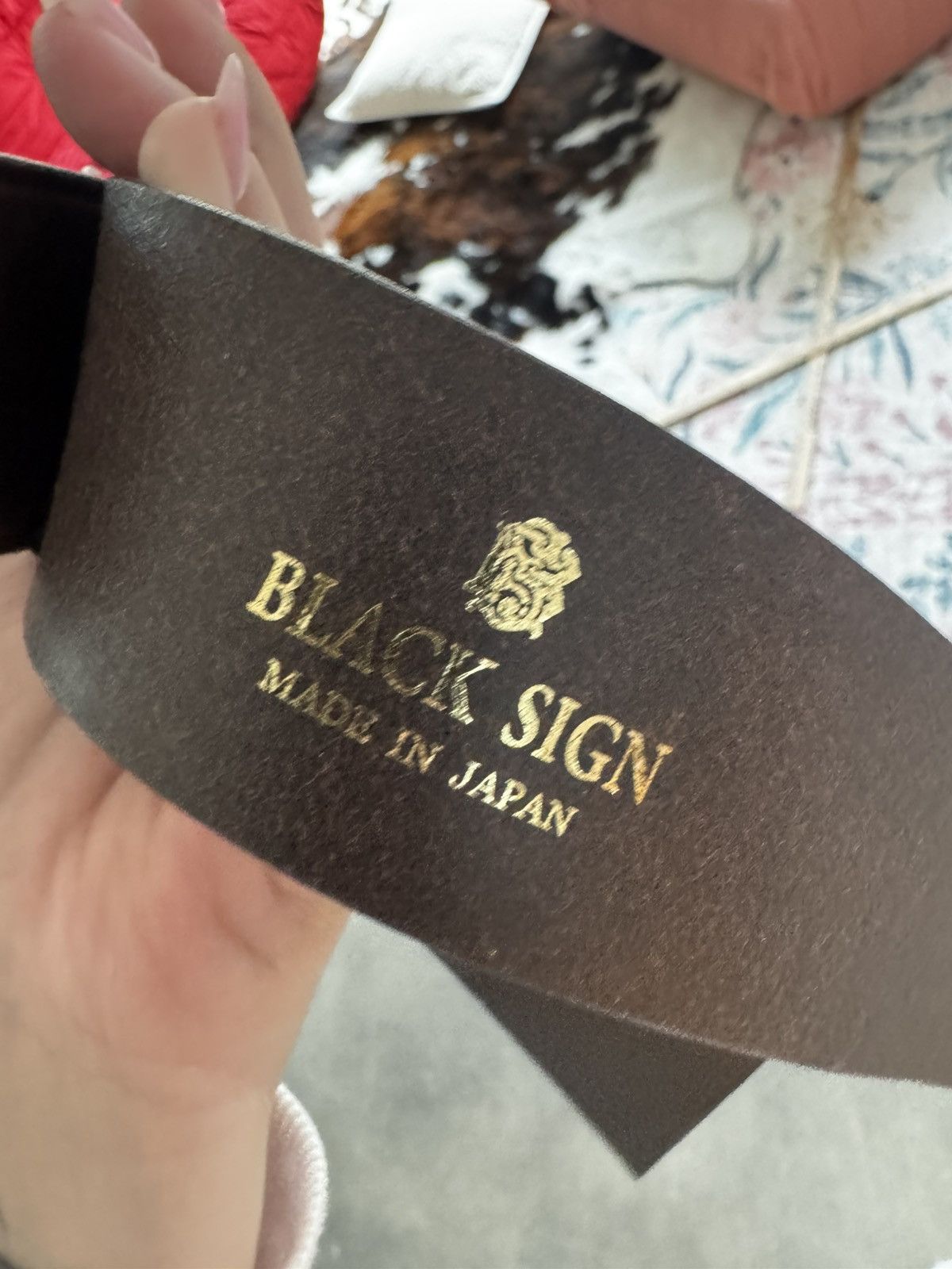 BLACK SIGN NWT Black Sign Belt Size 32 - 7 Thumbnail