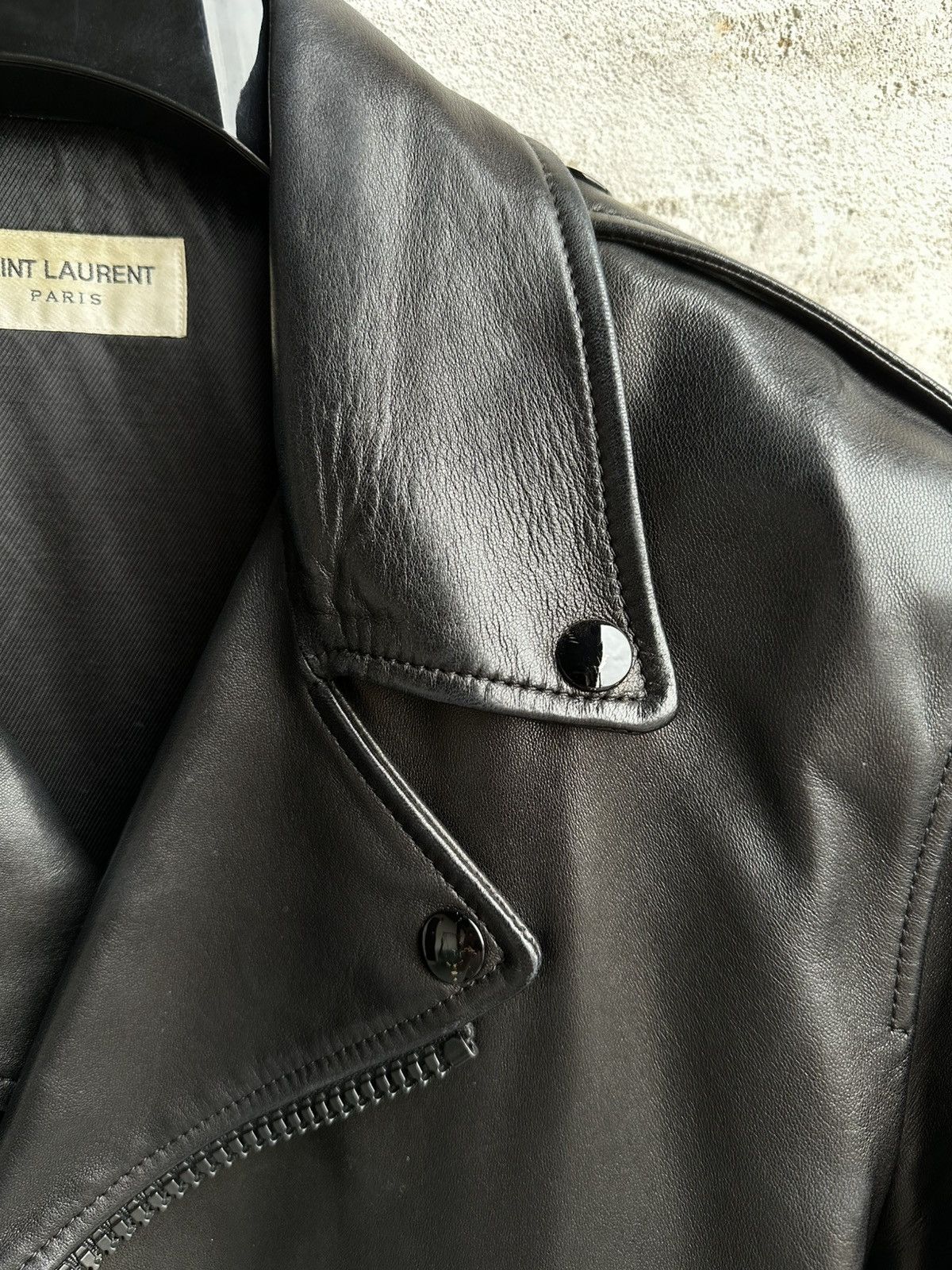 Hedi Slimane × Saint Laurent Paris [50] 2015 Black L01 lambskin leather jacket Size US M / EU 48-50 / 2 - 7 Thumbnail