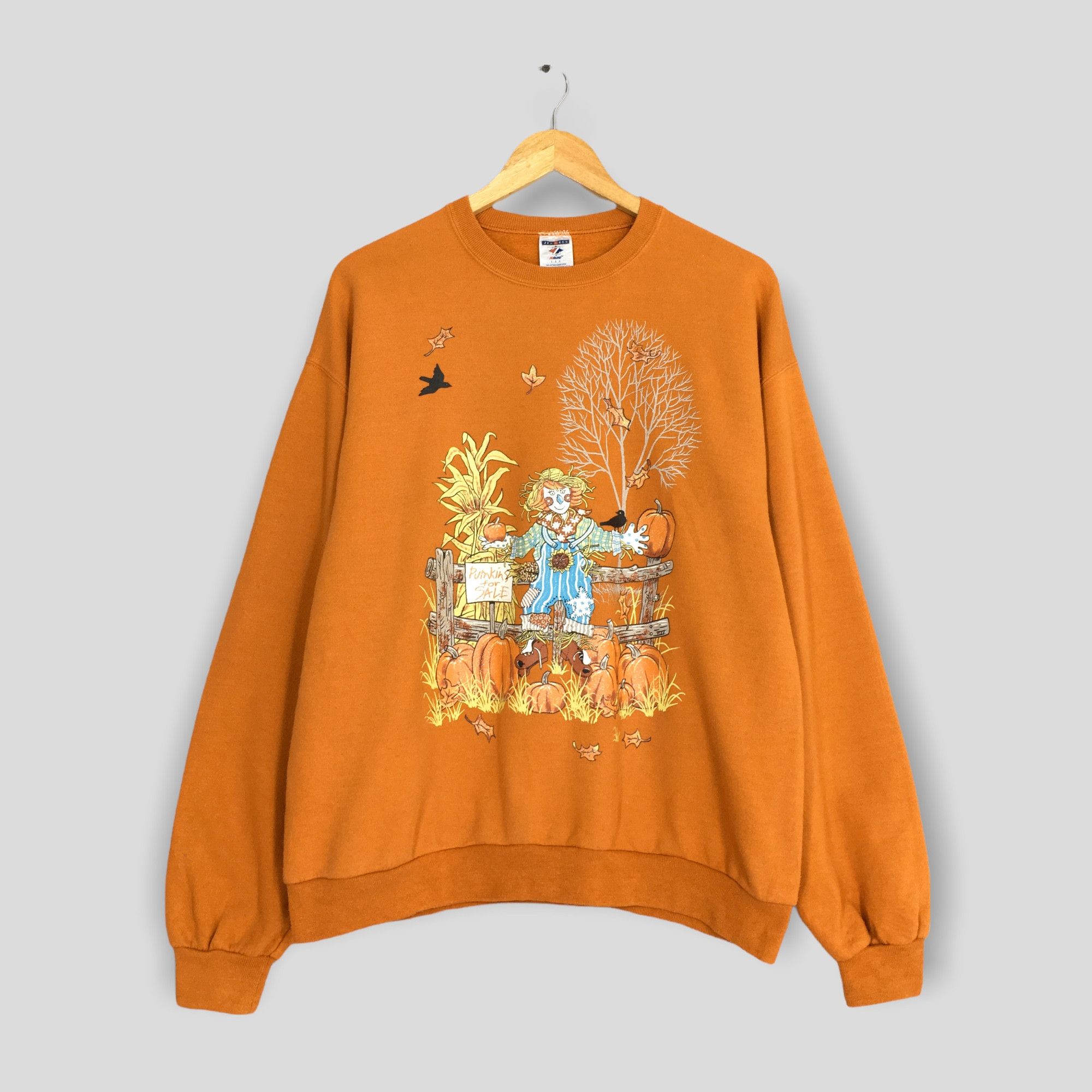 Expert Horror Vintage Happy Halloween Pumpkin Sweatshirt Large Size US L / EU 52-54 / 3 - 1 Thumbnail