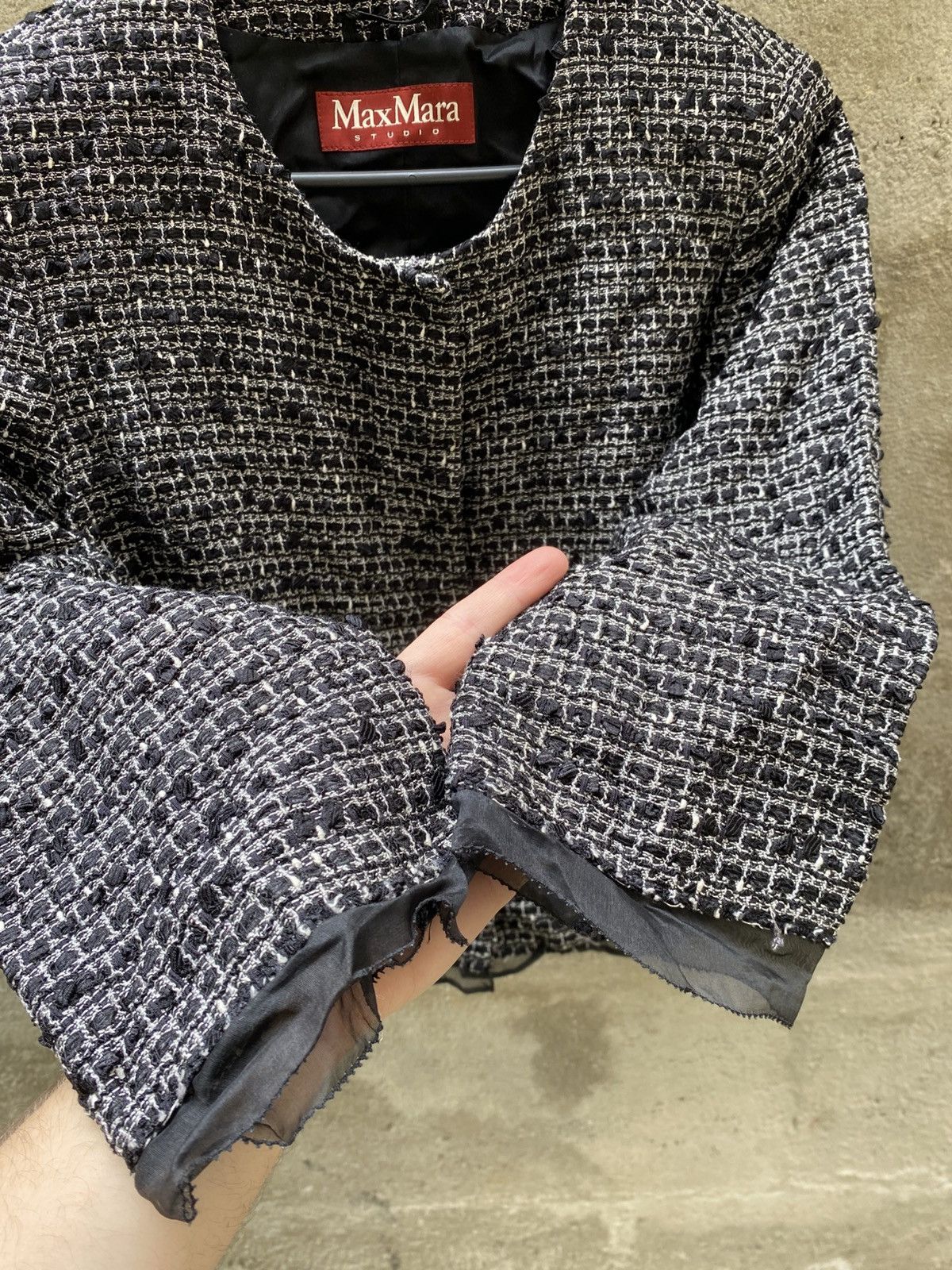 Max Mara Max Mara Studio braided gray Blazer Luxury style Size M / US 6-8 / IT 42-44 - 7 Thumbnail