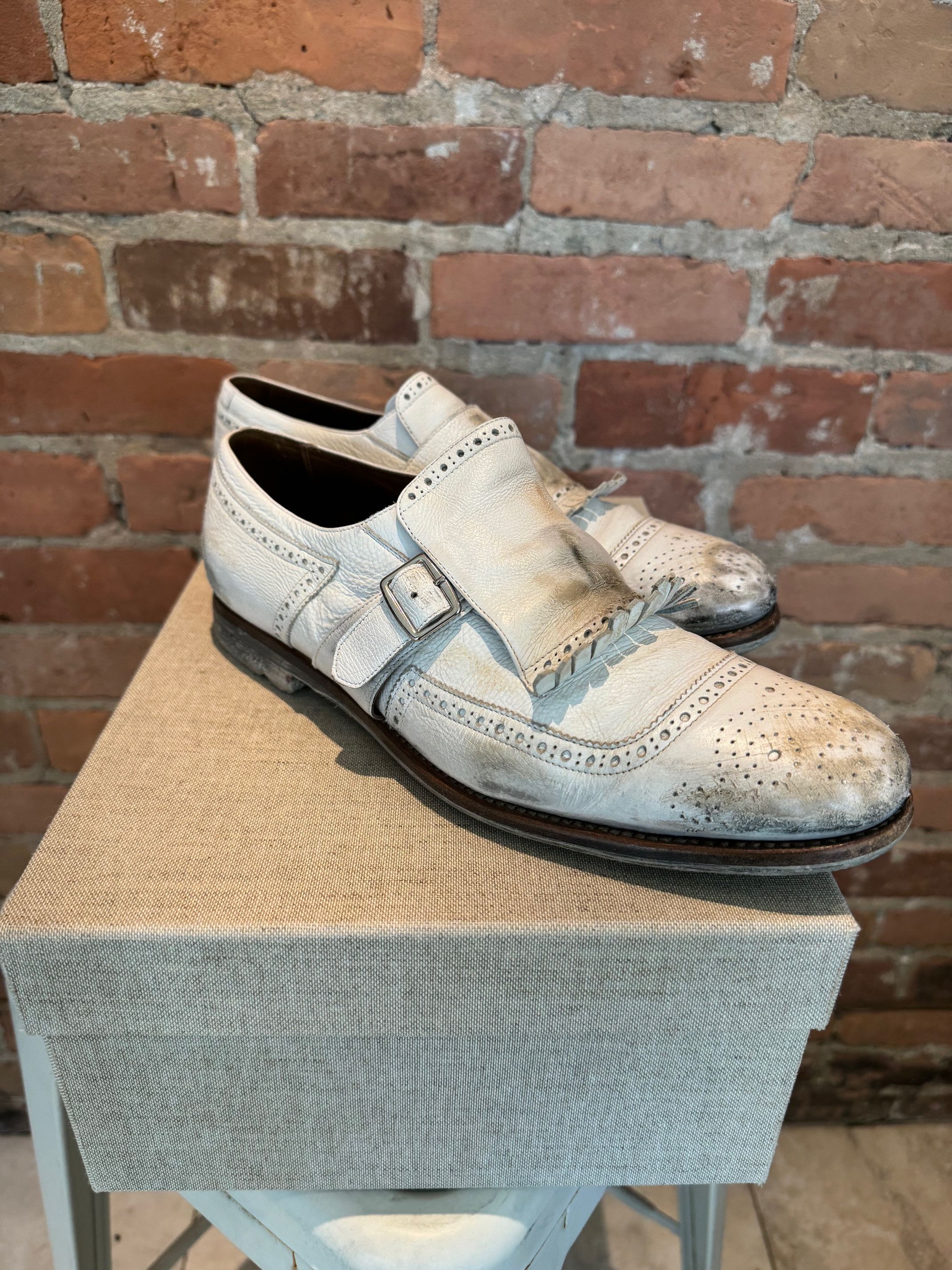 Church's Church's Monk Strap Kiltie Wingtip Brogue Shoes Size US 8 / EU 41 - 4 Thumbnail