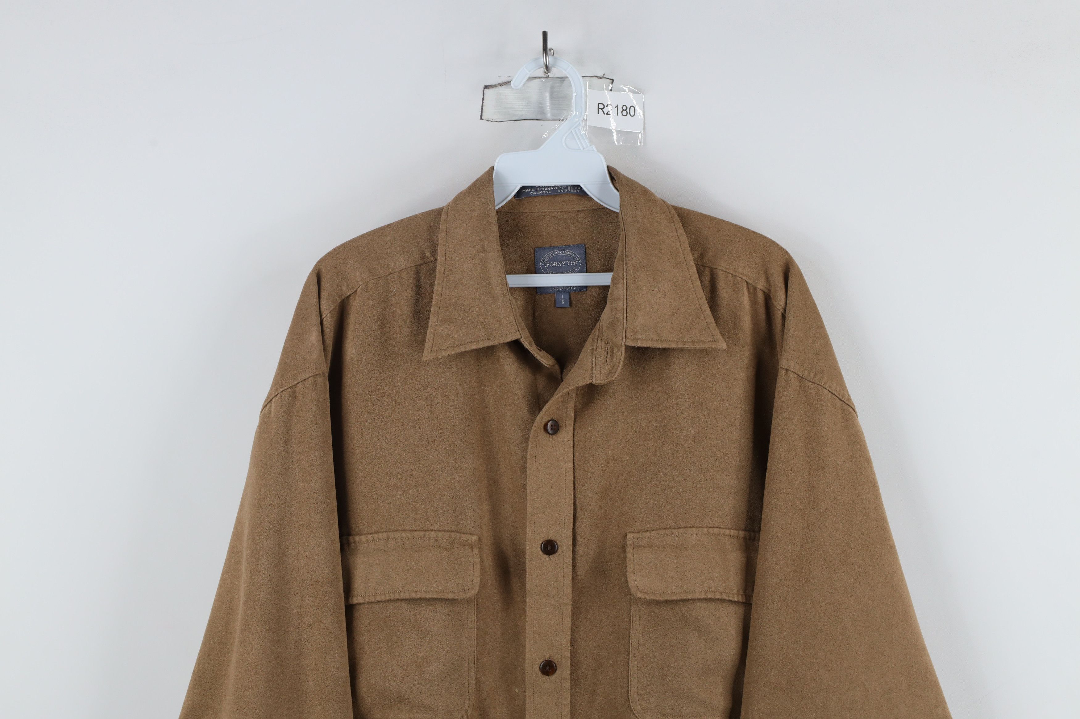 Vintage Vintage 90s Streetwear Microfiber Board Button Shirt Jacket Size US L / EU 52-54 / 3 - 2 Thumbnail