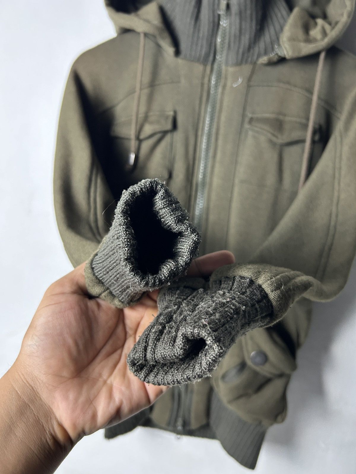 Japanese Brand Durer multi pocket army zipper double hooded japan jacket Size US M / EU 48-50 / 2 - 5 Thumbnail