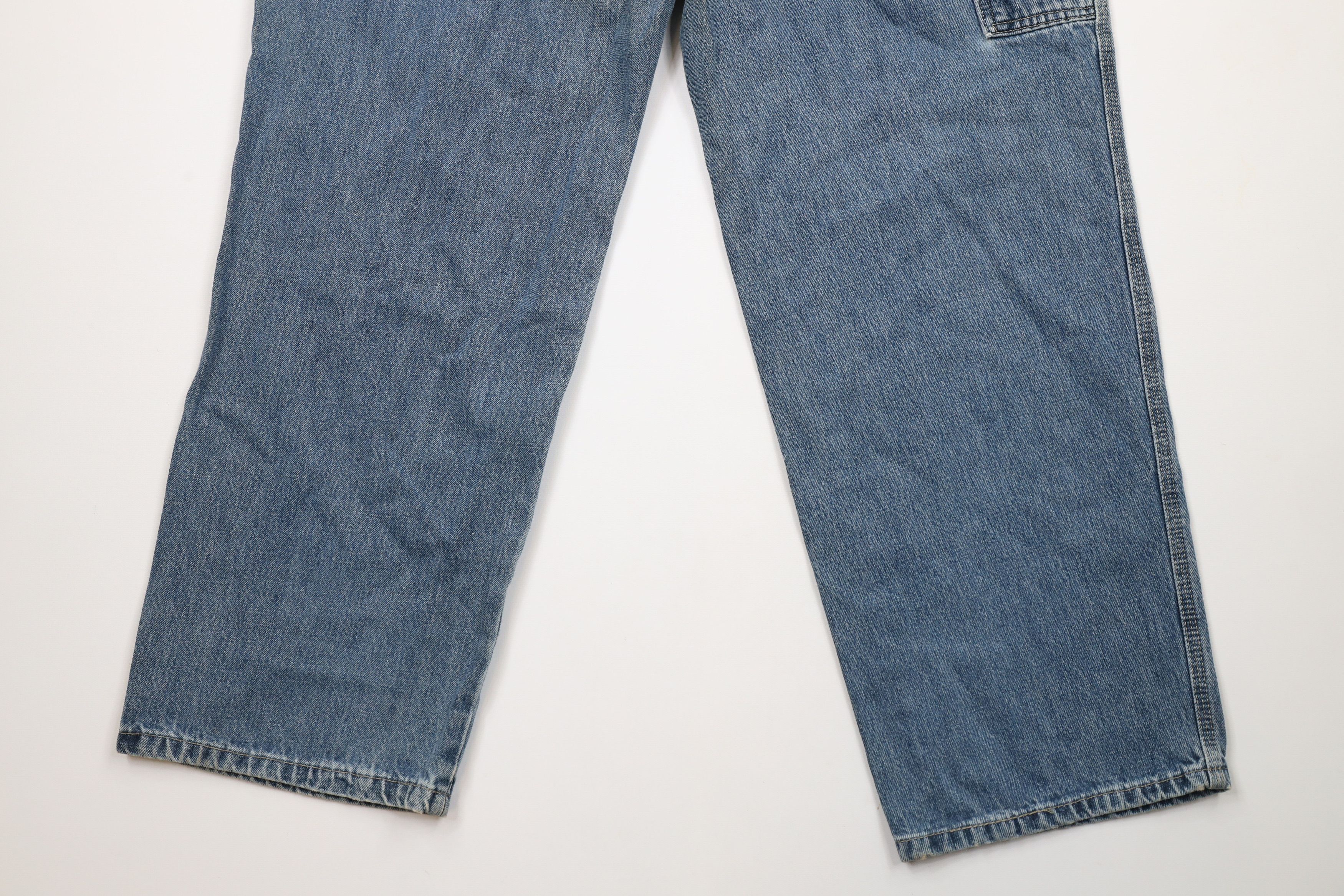 Vintage Vintage 90s Streetwear Wide Leg Carpenter Denim Jeans Blue Size US 34 / EU 50 - 11 Thumbnail