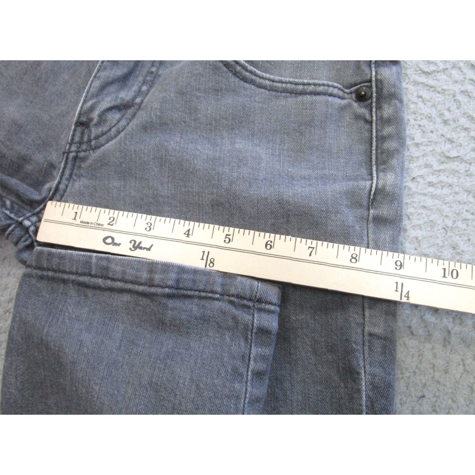 Levi's Levi's Jeans Mens 28x30 Gray 511 Distress Slim Straight Denim Pants Size US 28 / EU 44 - 6 Thumbnail