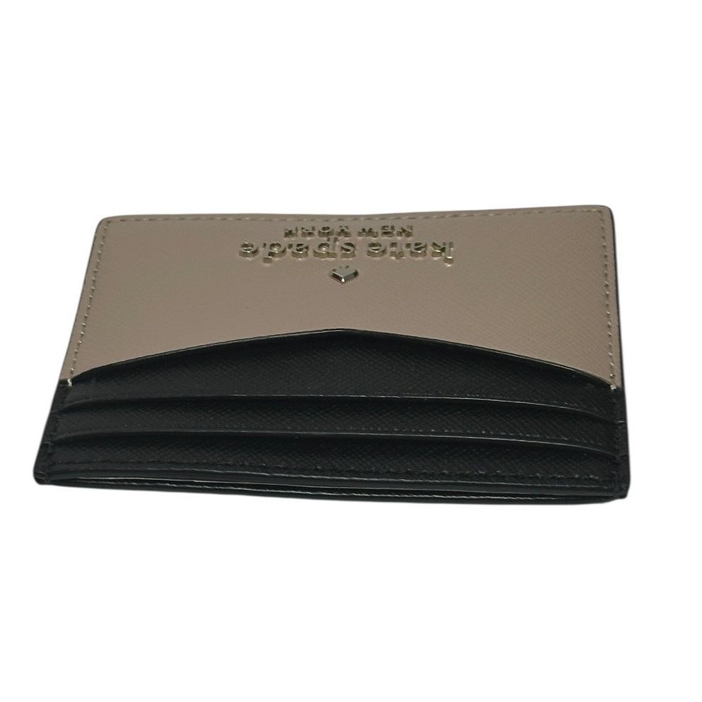 Kate Spade Kate Spade Staci Slim Card Holder Wallet Warm Beige / Black Size ONE SIZE - 2 Thumbnail