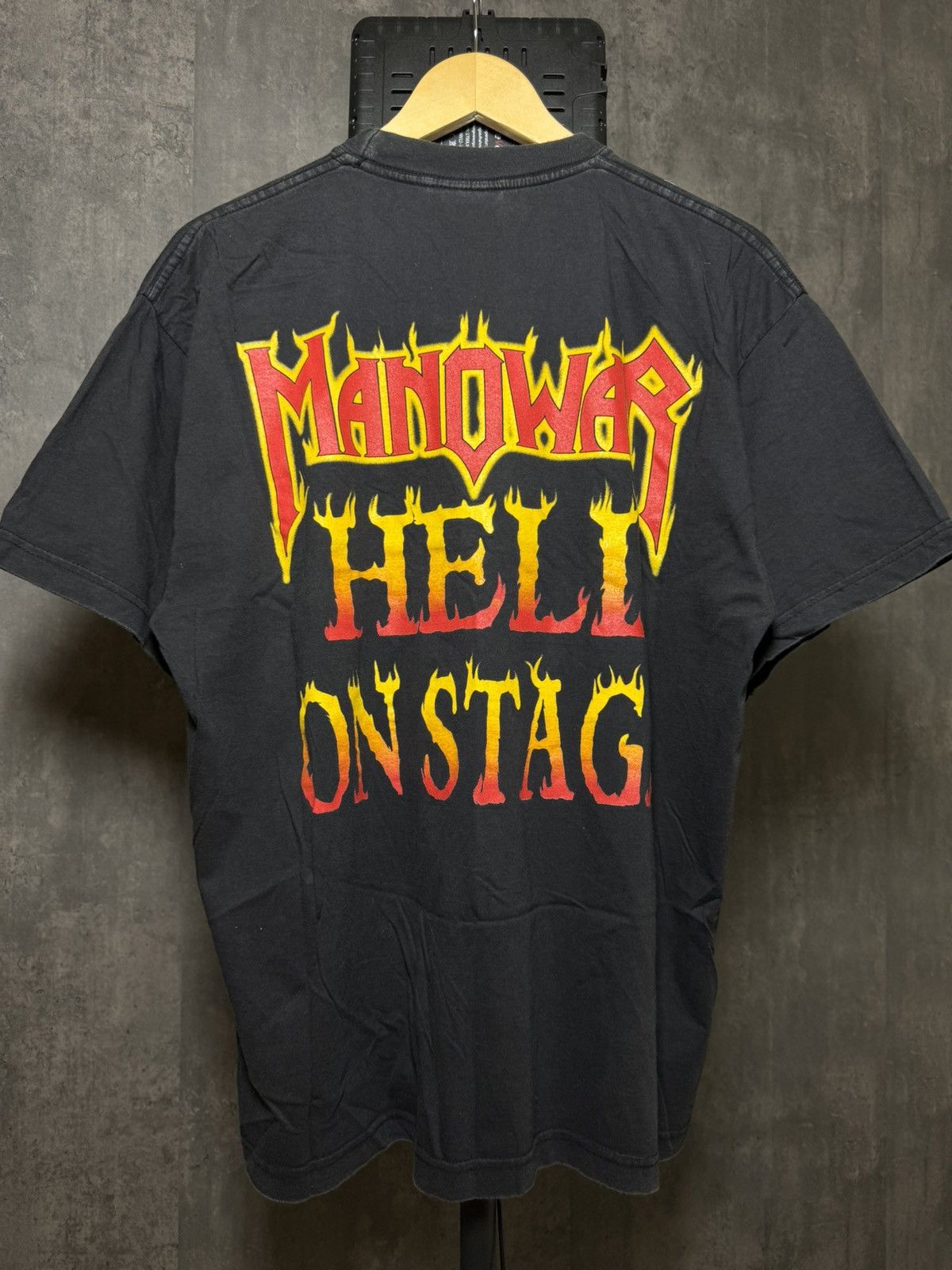 Other T-Shirt Manowar "Hell On Stage" 1998 Vintage Size US XL / EU 56 / 4 - 3 Thumbnail