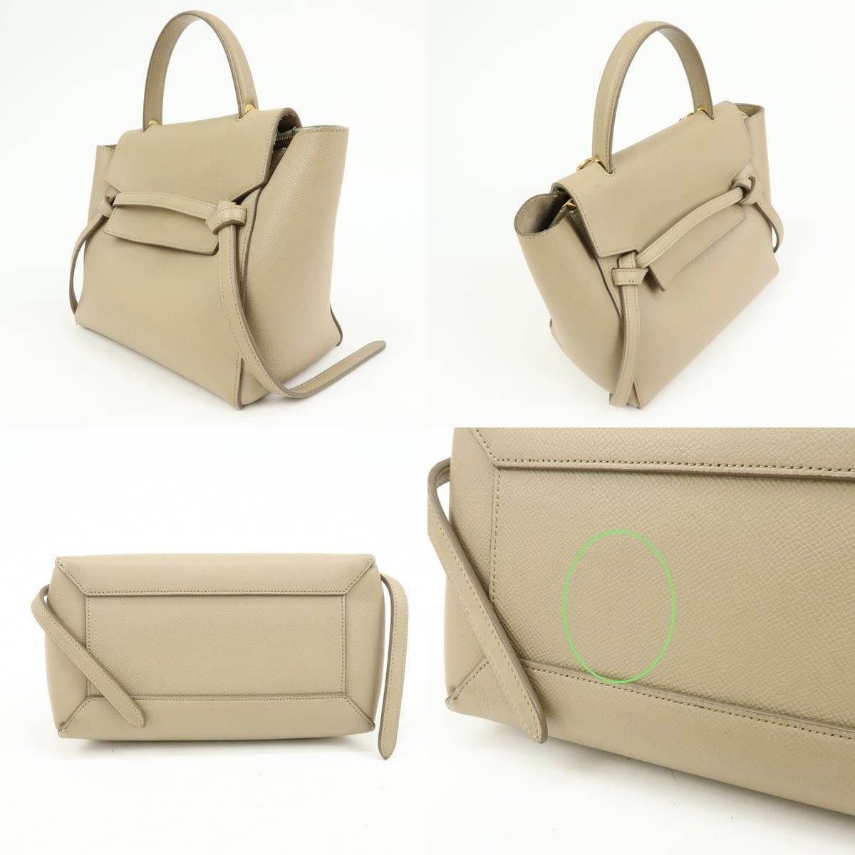 Celine Celine Belt Bag Mini Calfskin Top Handle Beige Size ONE SIZE - 3 Thumbnail