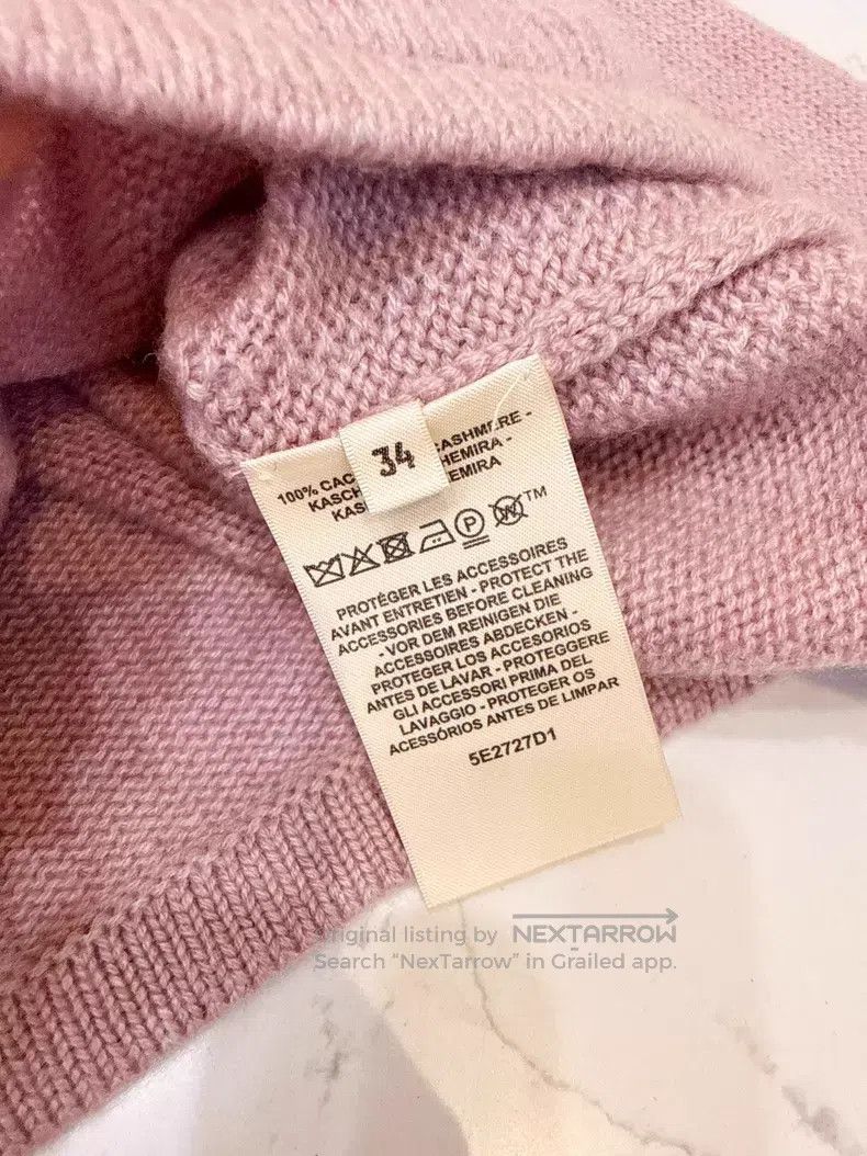 Hermes Hermes All cashmere pink cardigan sweater Size XXS / US 00 / IT 34 - 6 Thumbnail