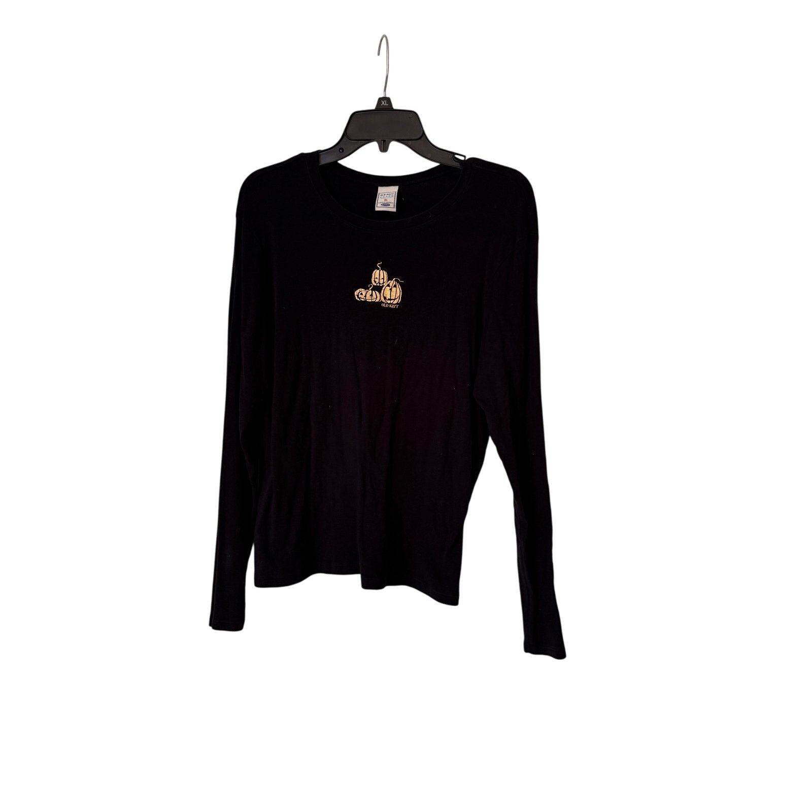 Old Navy Vtge Y2K Old Navy Black Pumpkin Longsleeve Shirt Women's XL Size XL / US 12-14 / IT 48-50 - 4 Thumbnail