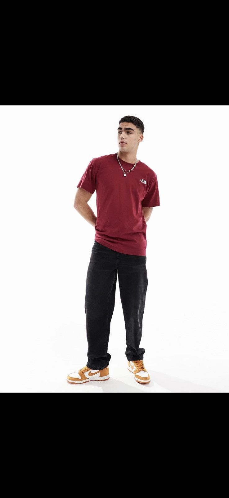 The North Face The North Face Evolution Box Fit T-Shirt – Burgundy – Size US L / EU 52-54 / 3 - 2 Thumbnail