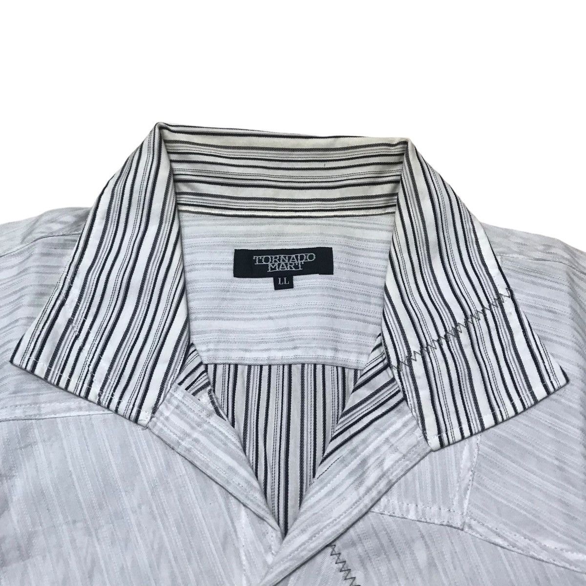 Tornado Mart Tornado Mart Patchwork Collar Shirt Size US S / EU 44-46 / 1 - 7 Thumbnail