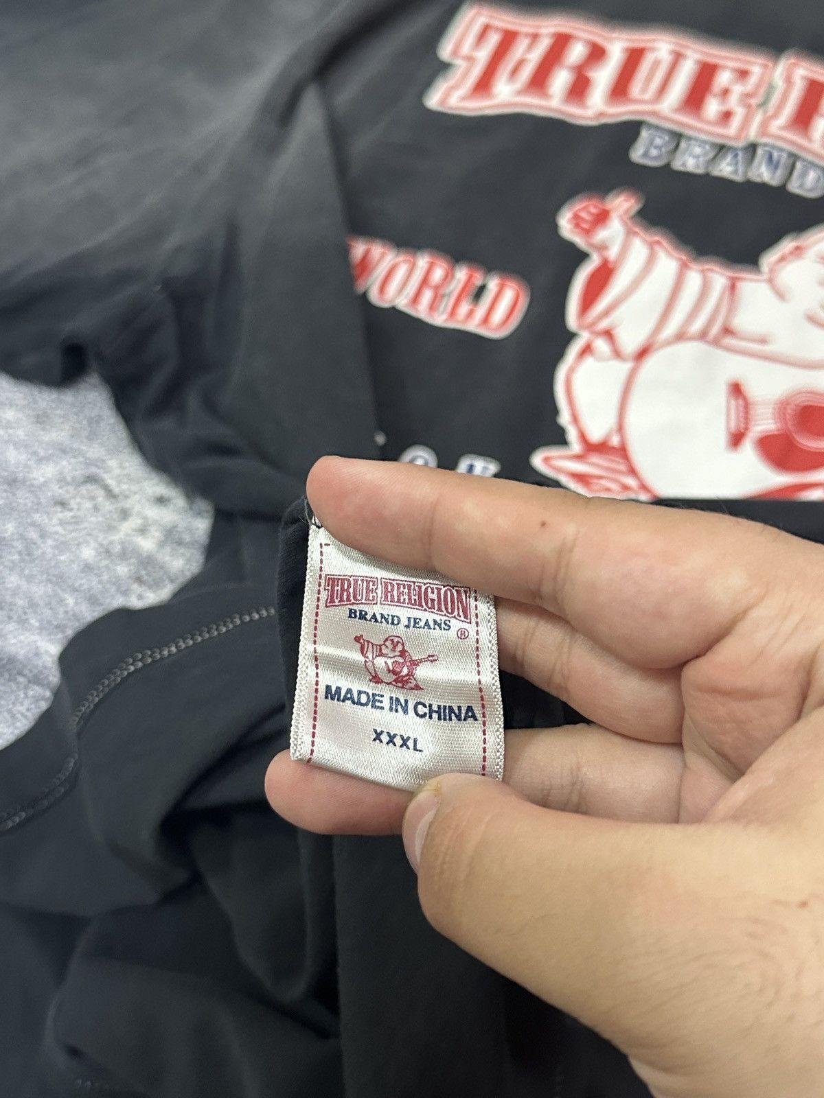 True Religion Vintage True Religion Big Logo Faded T-Shirt XXL Y2K Size US XXL / EU 58 / 5 - 12 Thumbnail