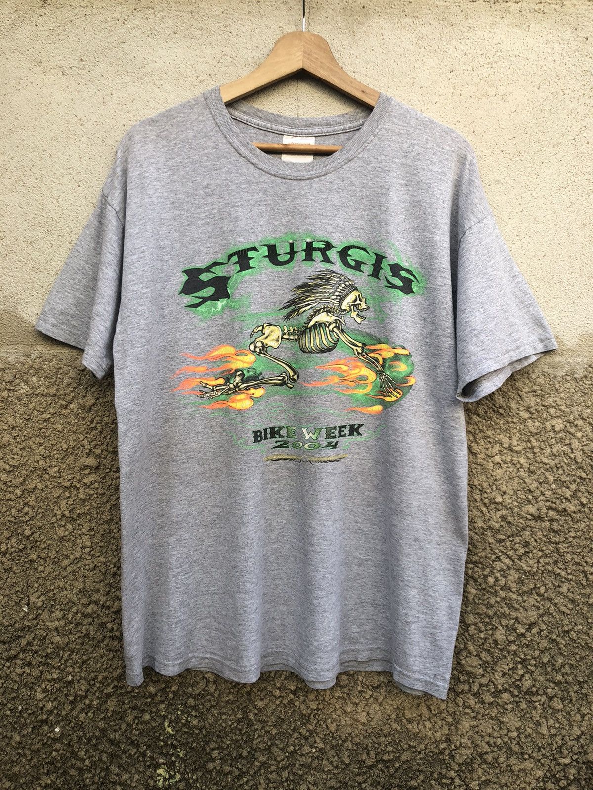 Harley Davidson × Vintage 2004 Vintage Sturgis Bike Week Tshirt Harley Davidson Size US L / EU 52-54 / 3 - 1 Thumbnail