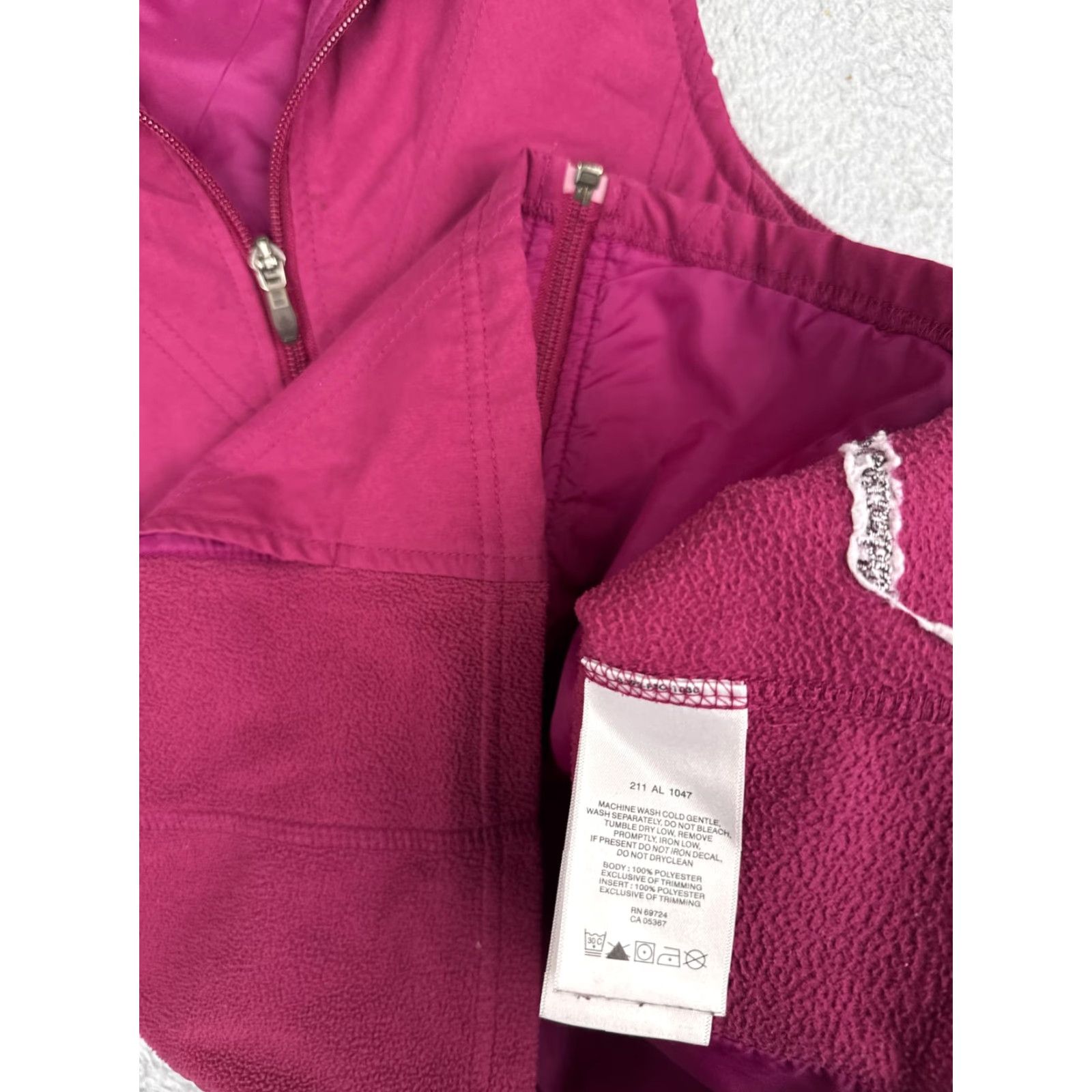 Layer 8 Columbia Vest XS Pink Full Zip Fleece Softshell Outdoor Hiking Layer Womens Size XS / US 0-2 / IT 36-38 - 7 Thumbnail