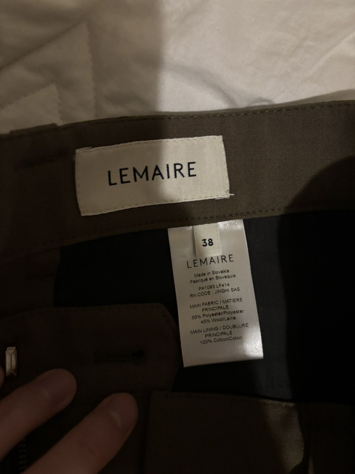 Lemaire Lemaire Taupe Pleated Trousers Size 27" / US 4 / IT 40 - 5 Thumbnail