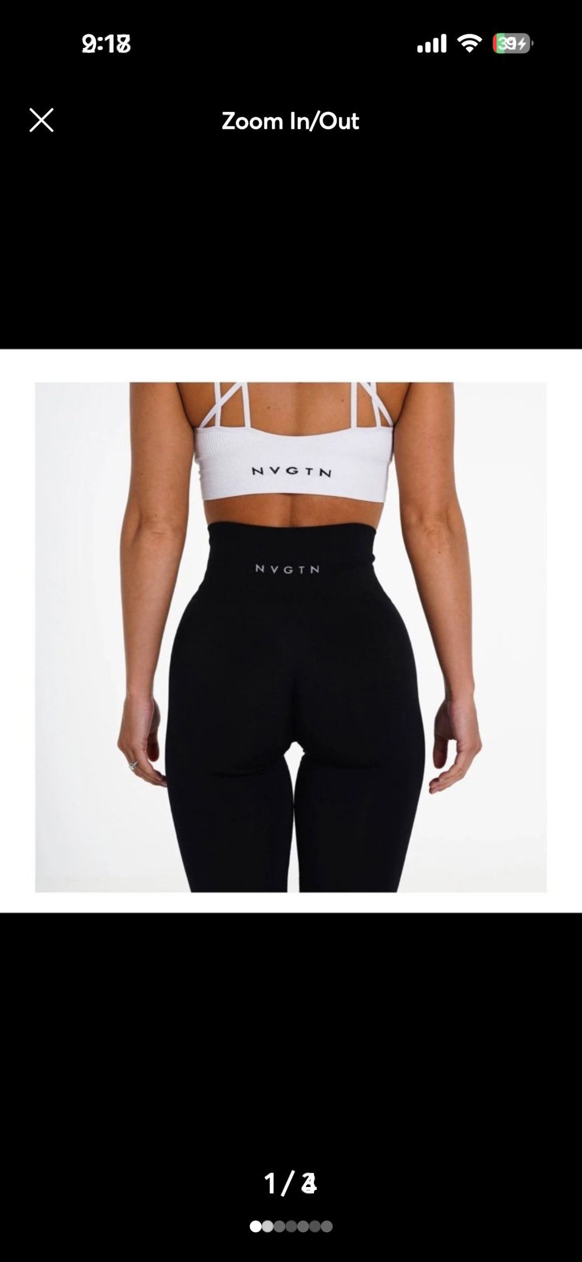 Other NVGTN black solid leggings Size 36" / US 14 / IT 50 - 1 Thumbnail