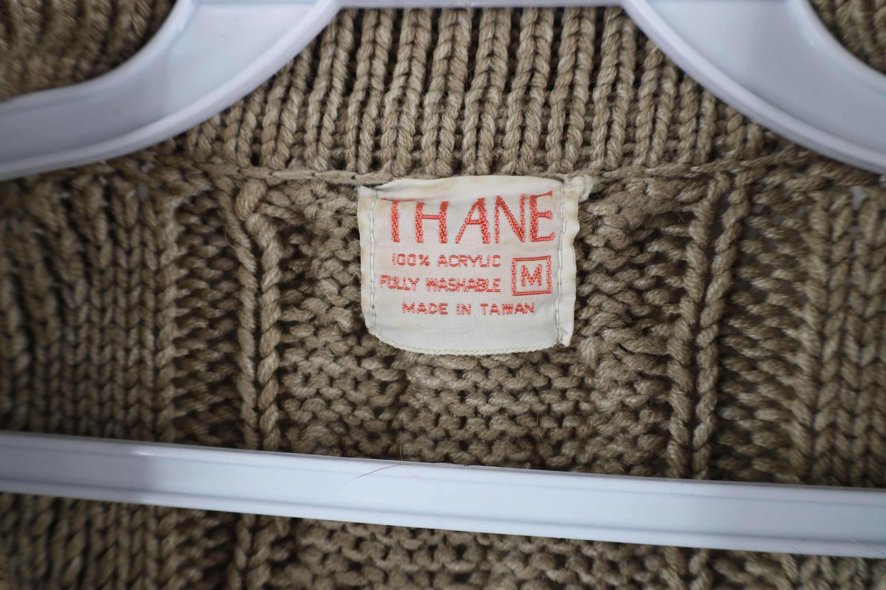 Vintage Vintage 70s Streetwear Fisherman Cable Knit Collared Sweater Size US M / EU 48-50 / 2 - 7 Thumbnail