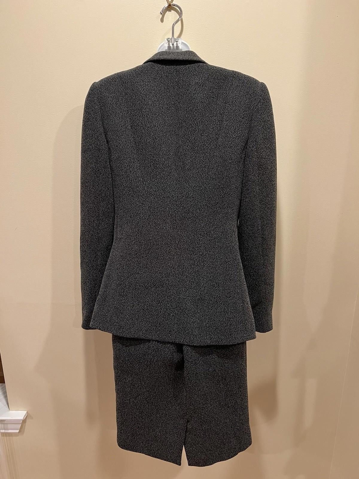 Emporio Armani Emporio Armani Womens Suit/Skirt Gray Italy Tailored 42 Size M / US 6-8 / IT 42-44 - 2 Thumbnail