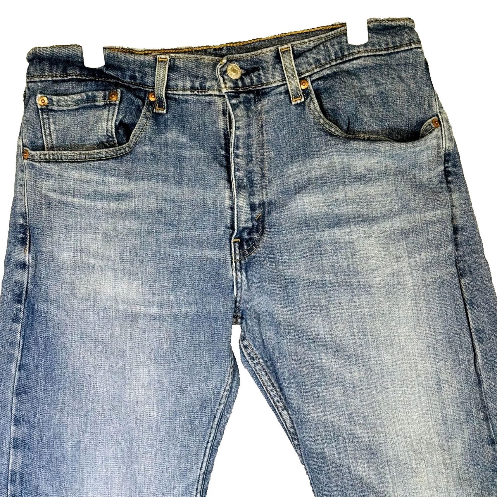 Levi's Levi's 505 Jeans Mens 32x30 Blue Medium Wash Tapered Slim Denim Zip Fly Size US 32 / EU 48 - 6 Thumbnail