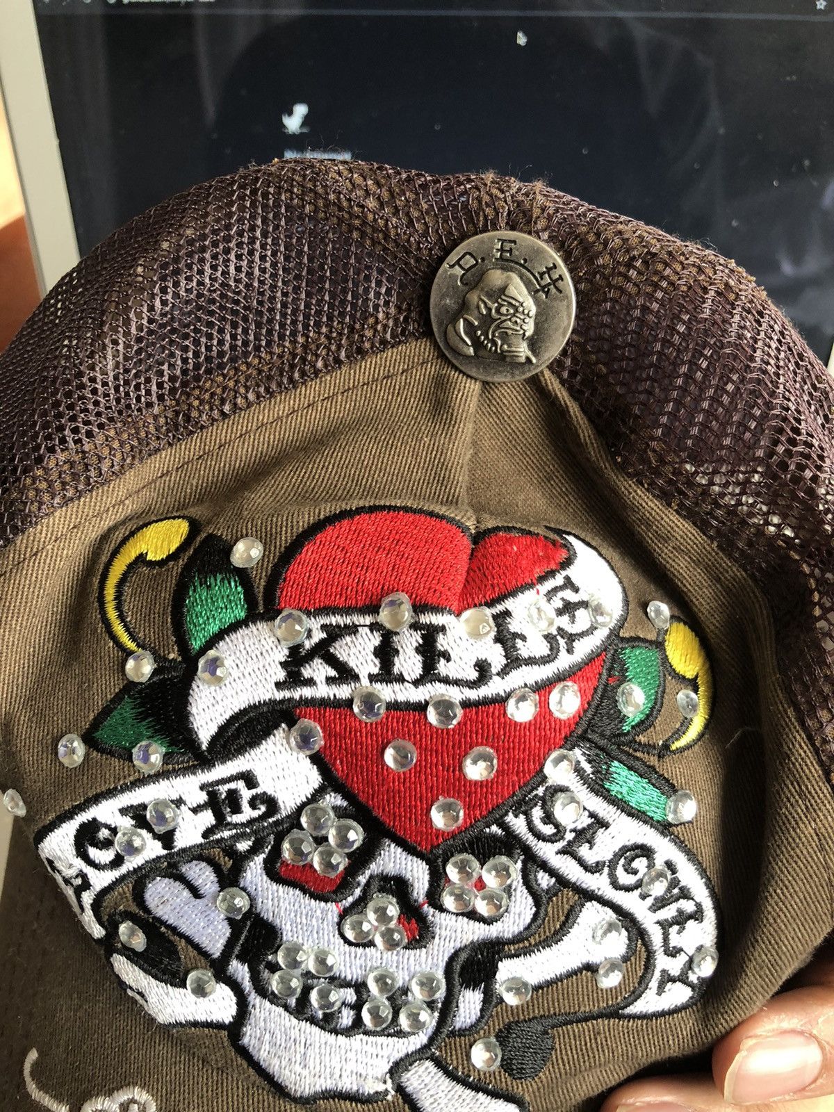 Ed Hardy Y2k skull vintage Ed hardy cap hat hype alt rare duds Size ONE SIZE - 5 Thumbnail