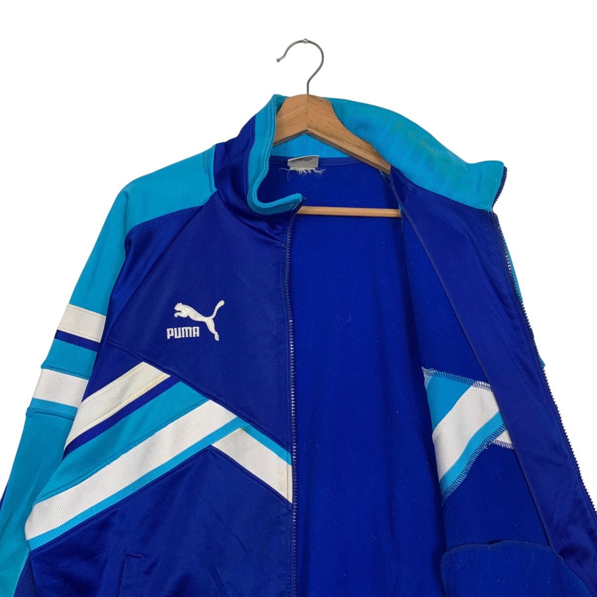 Puma Vintage 90s PUMA x HIT UNION Chevron Track Jacket #2708-C122 Size US L / EU 52-54 / 3 - 11 Thumbnail