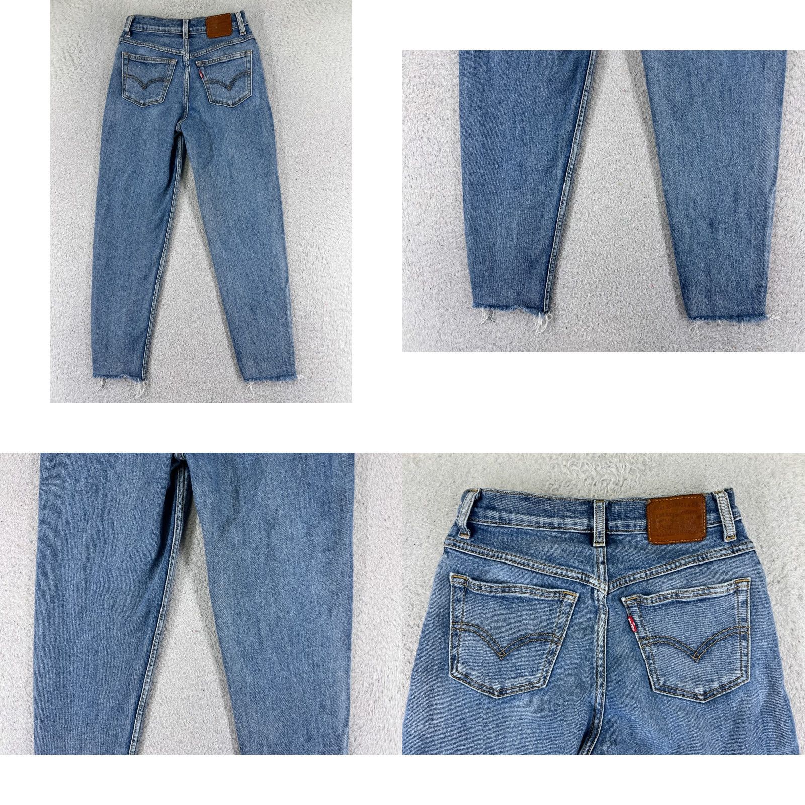 Levi's VINTAGE Levi's Jeans Woman 24 Blue Denim Big E Mom Jean Tapered Zip Fly 22x24 Size 42" / US 20 - 10 Thumbnail