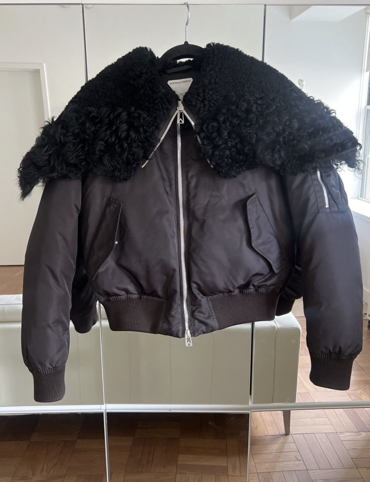 Bottega Veneta 2021 Bottega Venetta Goose Fur-Down Shearling Bomber Size US M / EU 48-50 / 2 - 1 Thumbnail