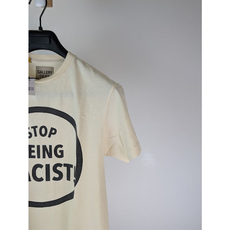 Gallery Dept. o1rshd1 Q:2 / Stop Being Racist T-Shirt in Cream / Neutrals Size US S / EU 44-46 / 1 - 5 Thumbnail