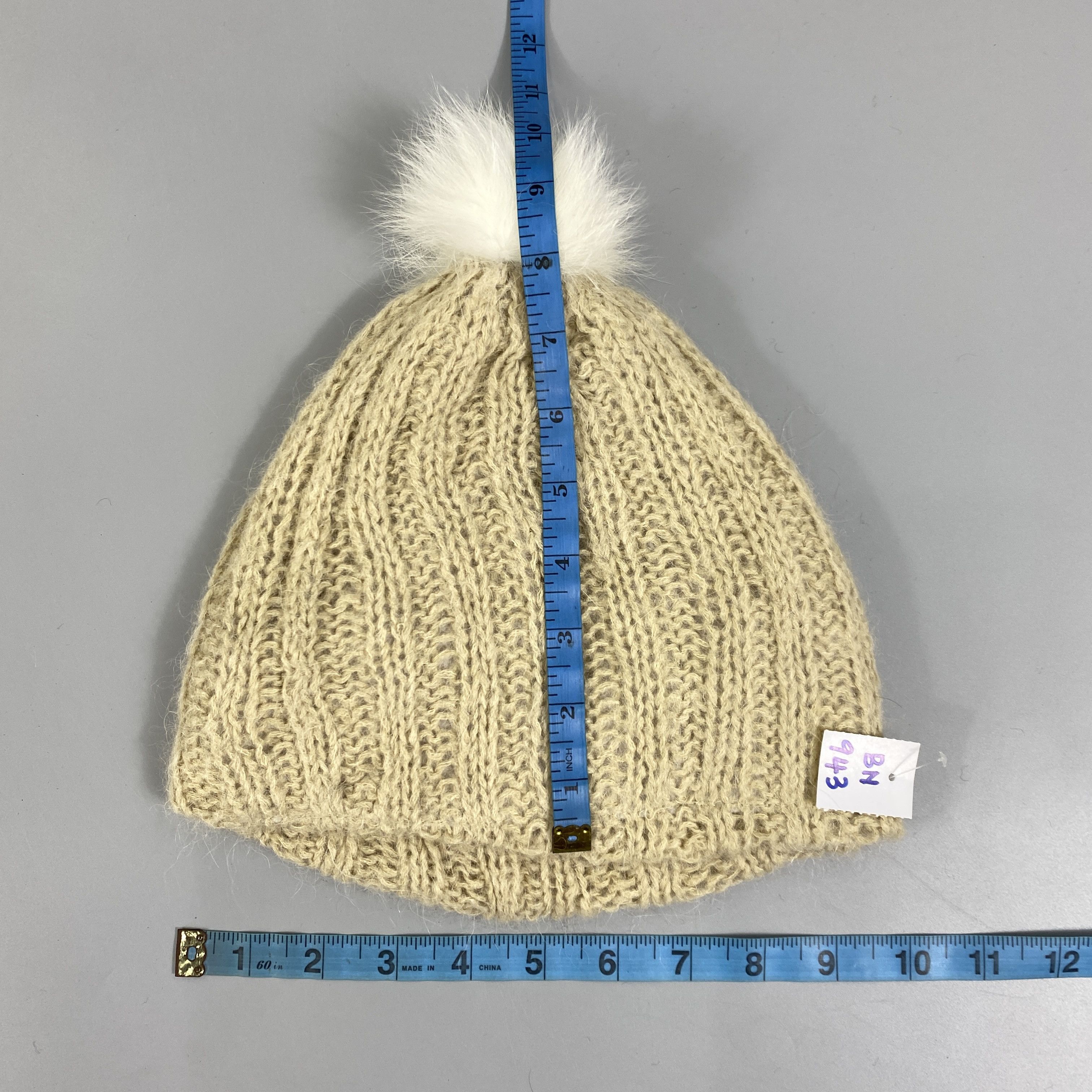 Japanese Brand Crochet Beanie Hats With Pom Pom -BN943 Size ONE SIZE - 5 Thumbnail