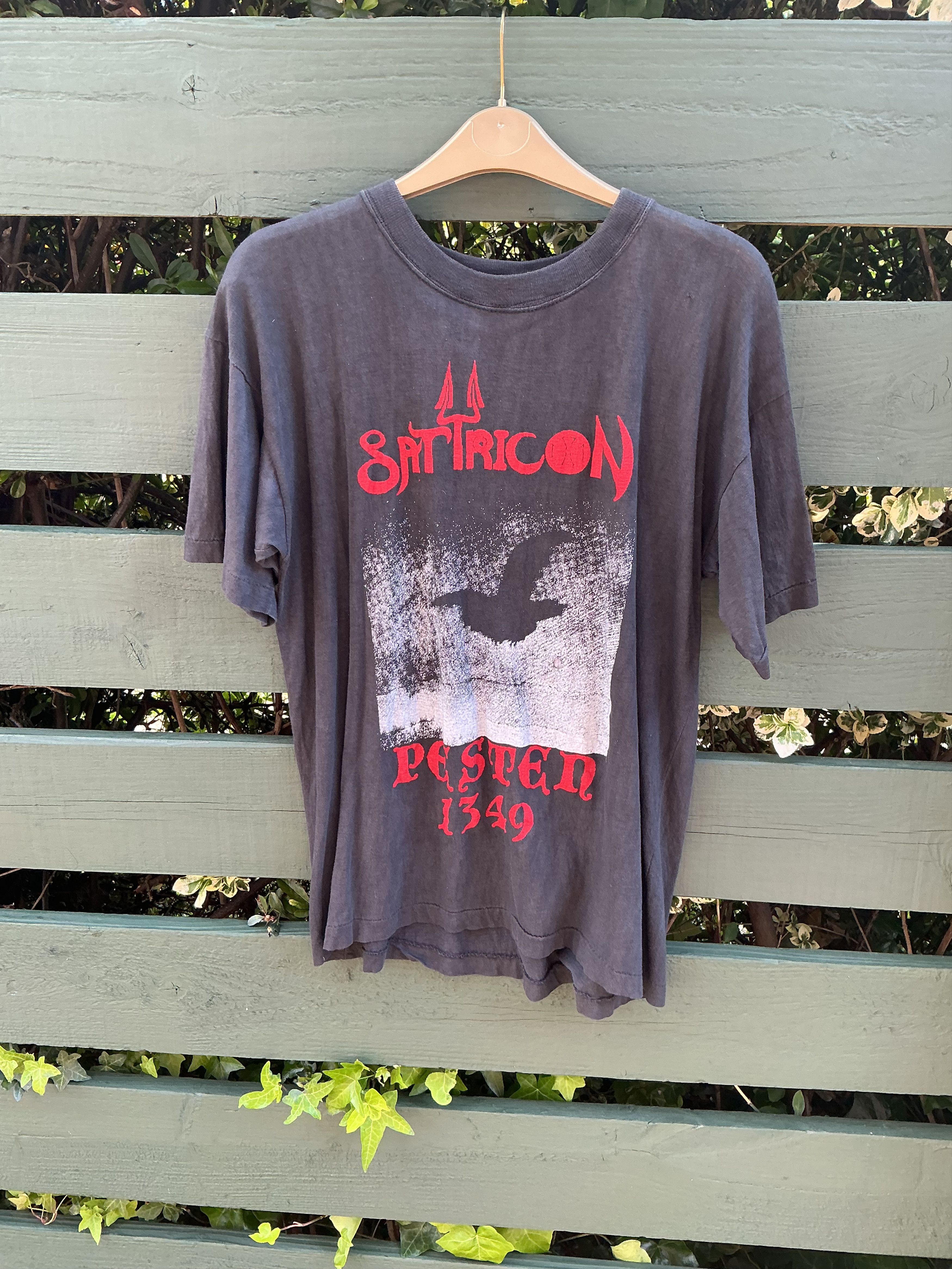 Vintage Very Rare Satyricon Dark Medieval Times shirt 93 Black Metal Size US XL / EU 56 / 4 - 1 Thumbnail