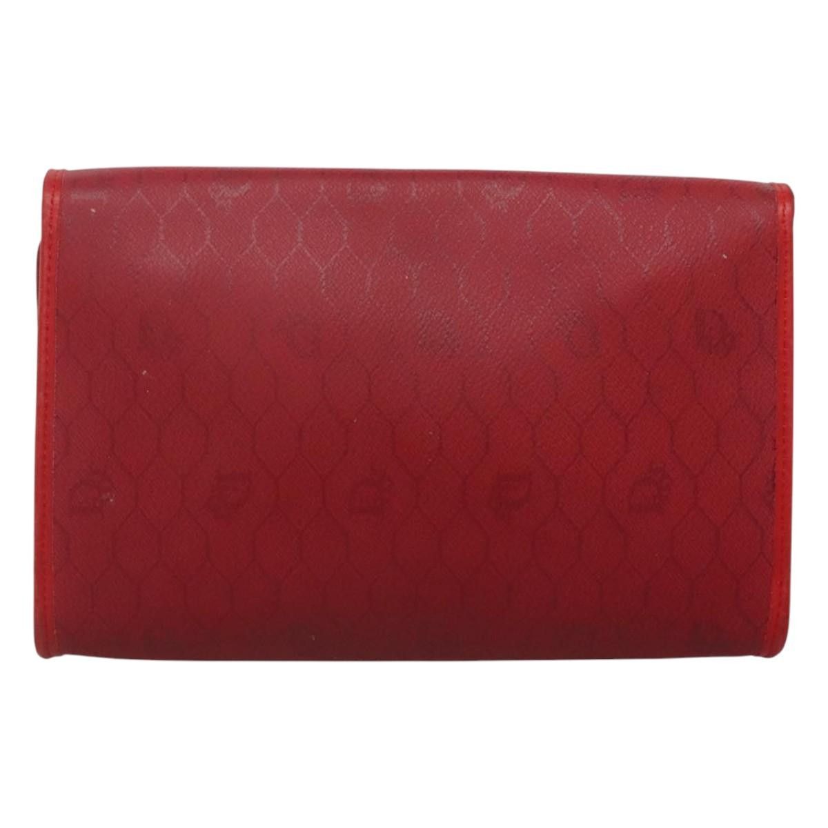 Dior DIOR Honeycomb Canvas Chain Shoulder Bag Pvc Red Gold Size ONE SIZE - 3 Thumbnail